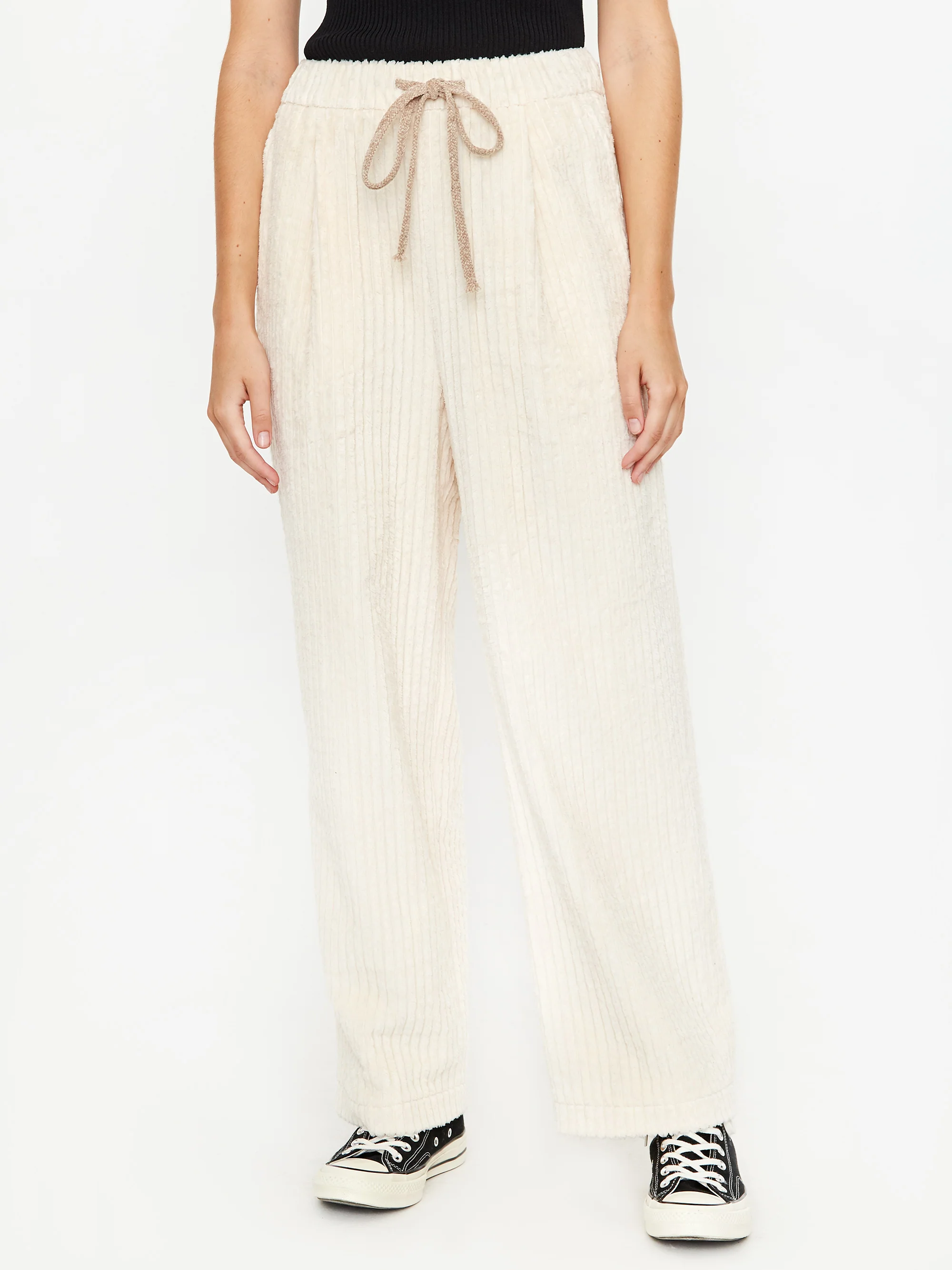 Neul Bold Corduroy Semi Wide Trouser - Ivory