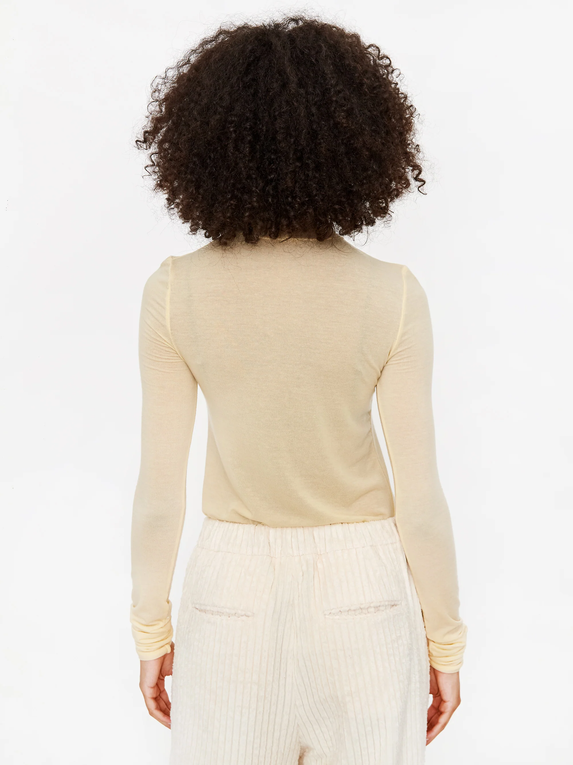 Neul Turtleneck Longsleeve Top - Butter Cream - Image 6