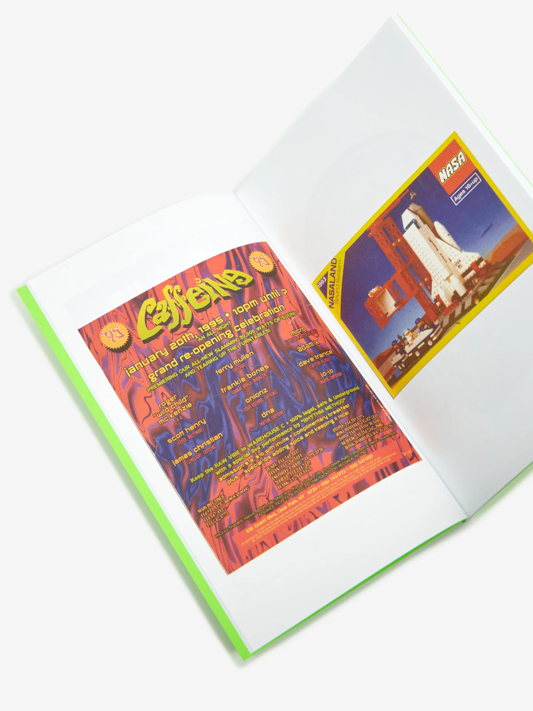 New York Rave Flyers 1991 to 1995 - Green - Image 2