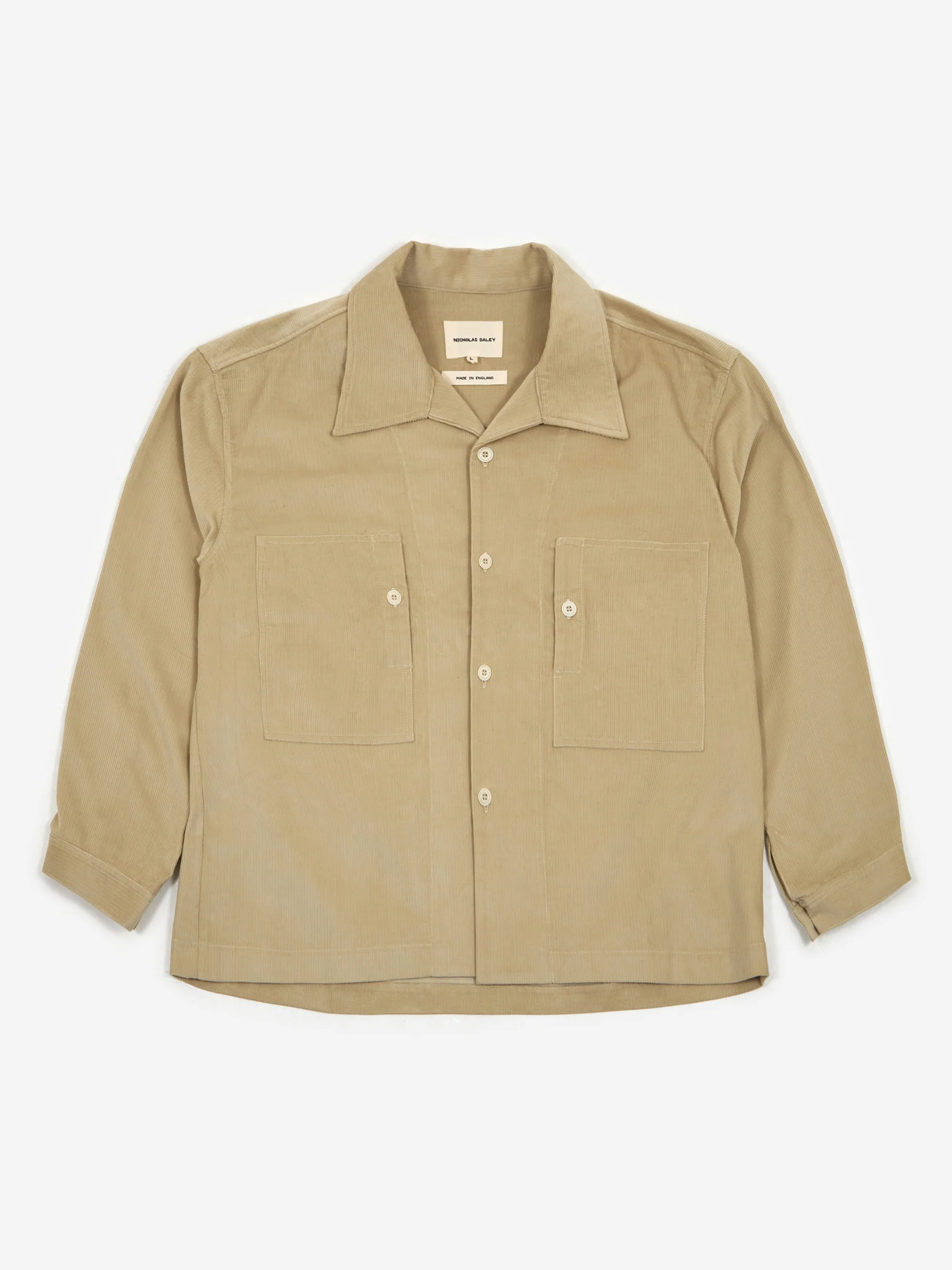 Nicholas Daley Classic Two Pocket Shirt - Beige