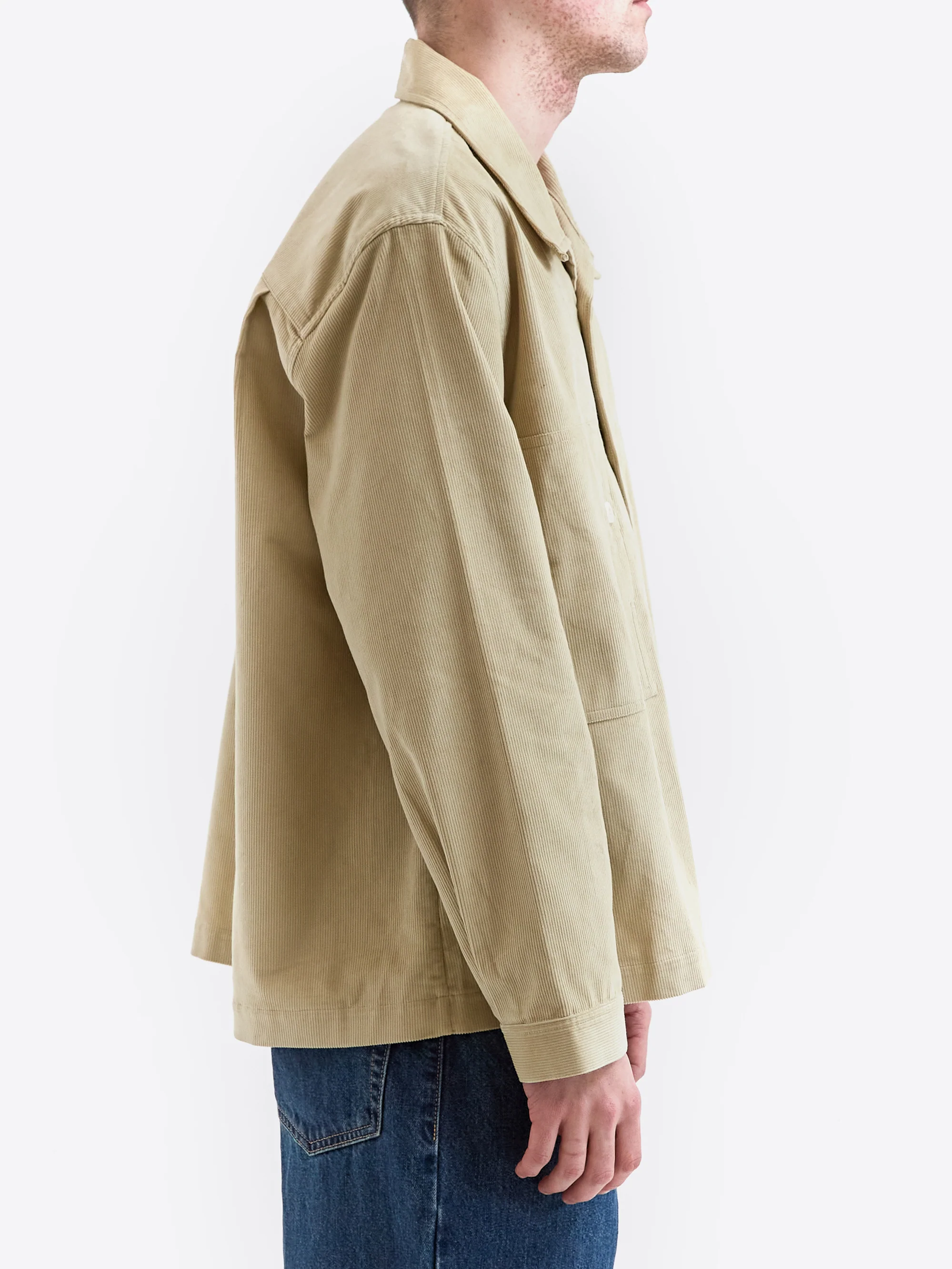 Nicholas Daley Classic Two Pocket Shirt - Beige - Image 5
