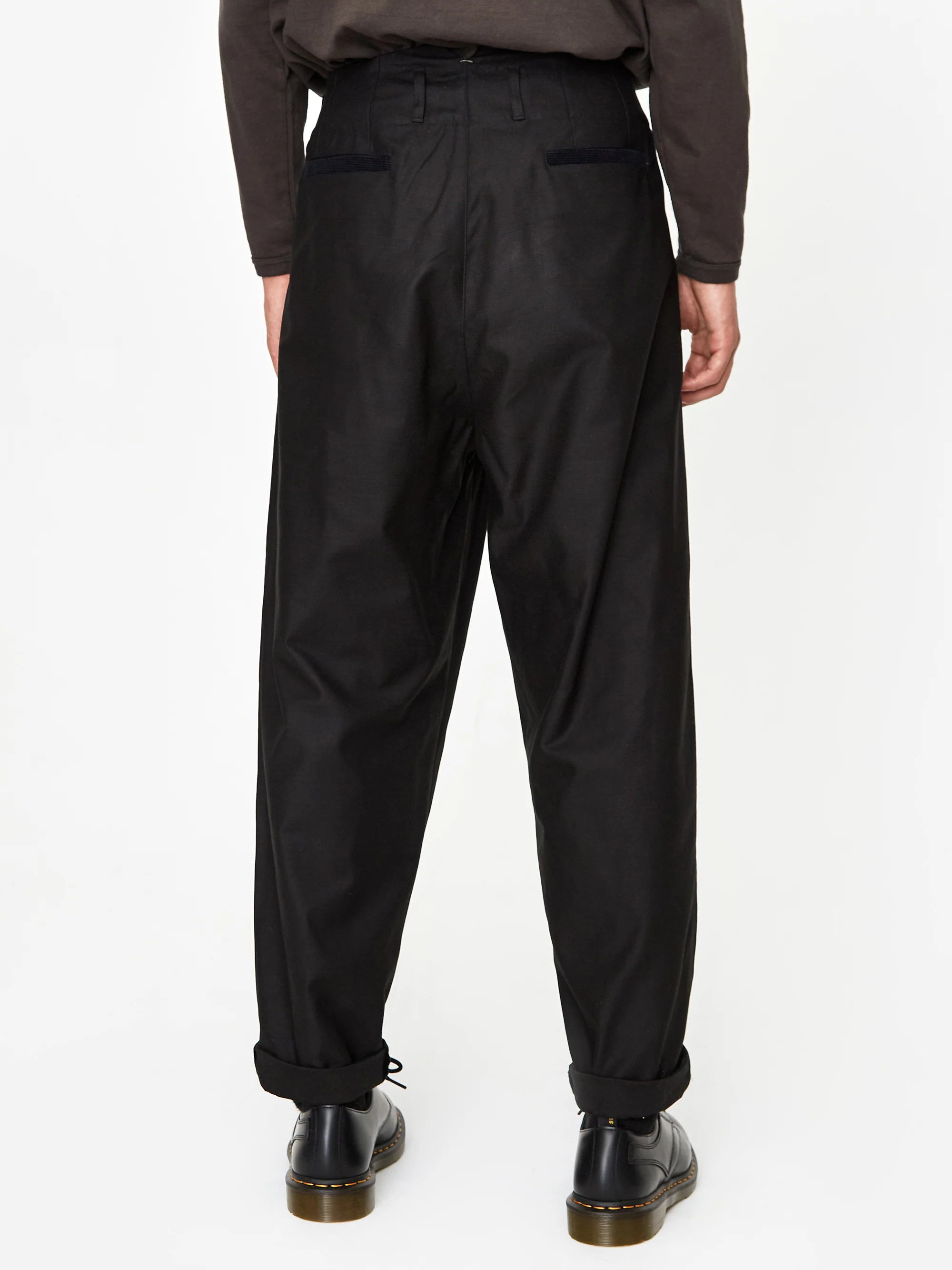 Nicholas Daley Pleated Trouser - Black - Image 10