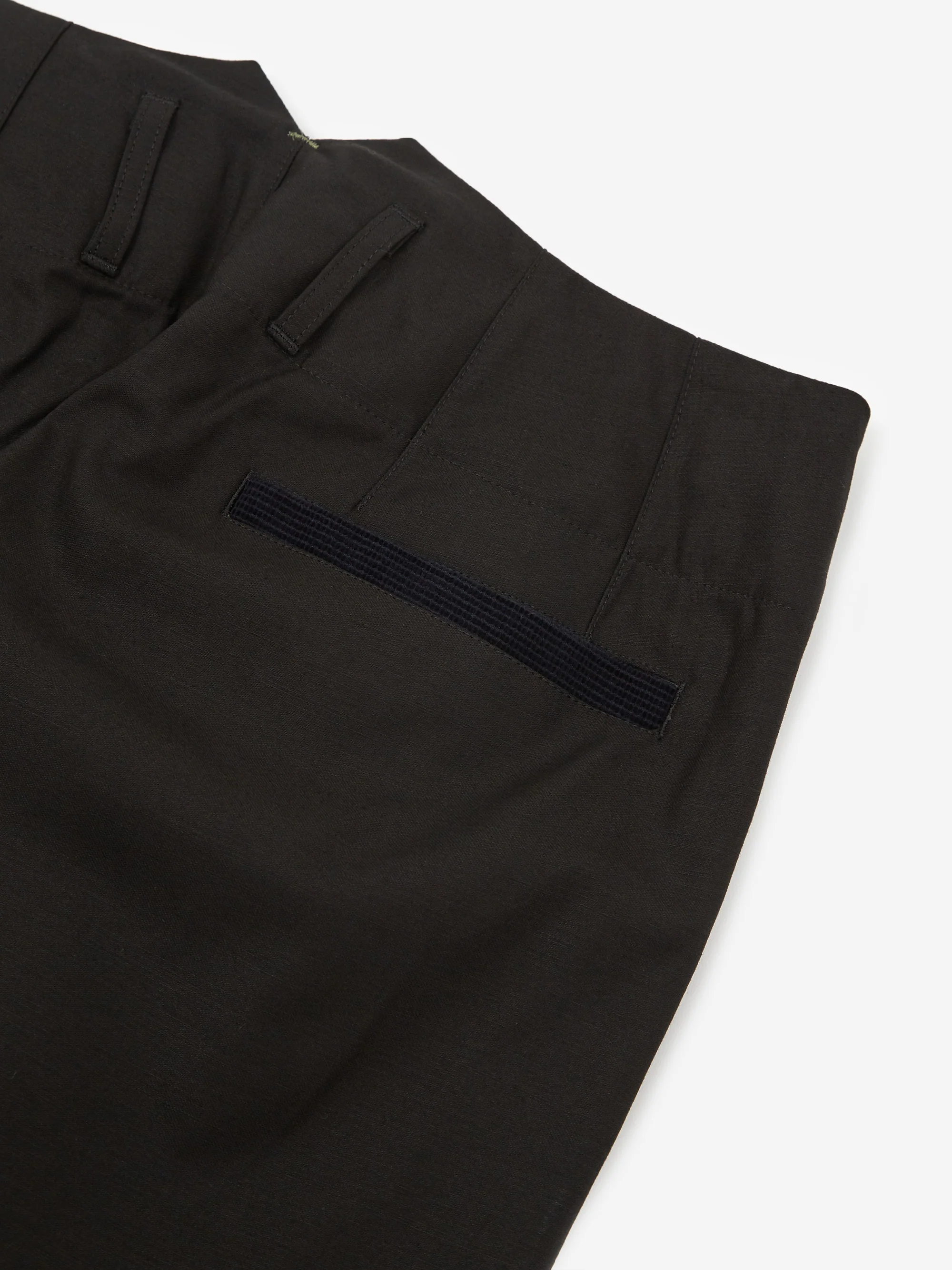 Nicholas Daley Pleated Trouser - Black - Image 4