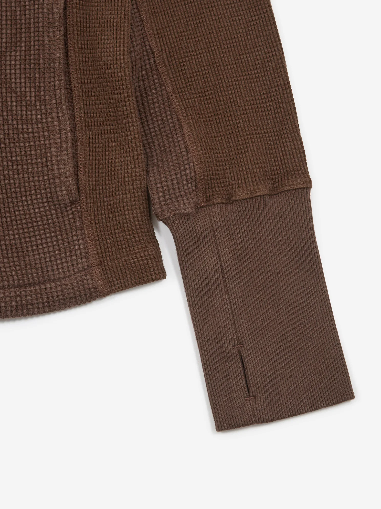 Nicholas Daley Waffle Roll Neck - Chocolate Brown - Image 5
