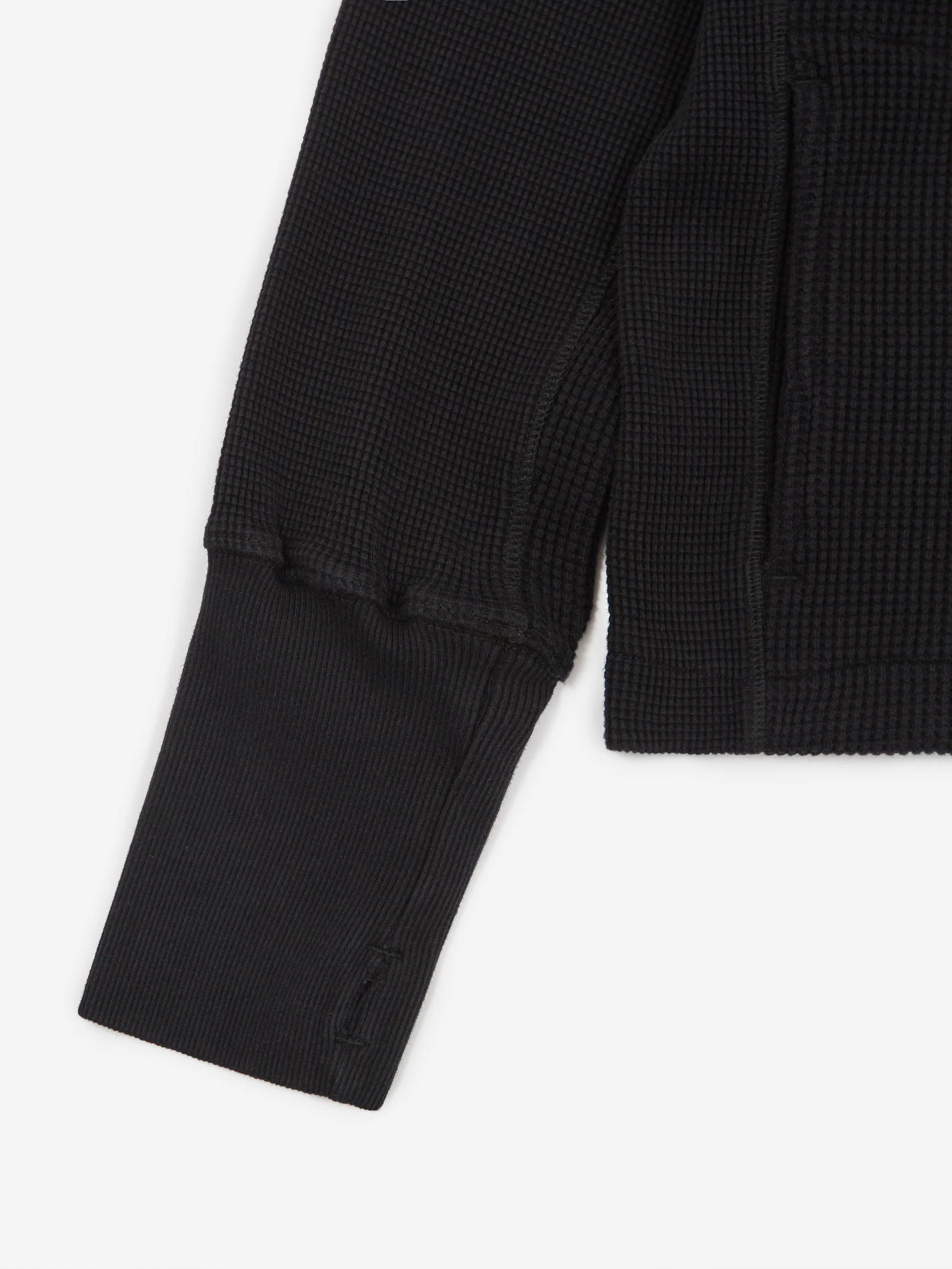 Nicholas Daley Waffle Roll Neck Top - Black - Image 4