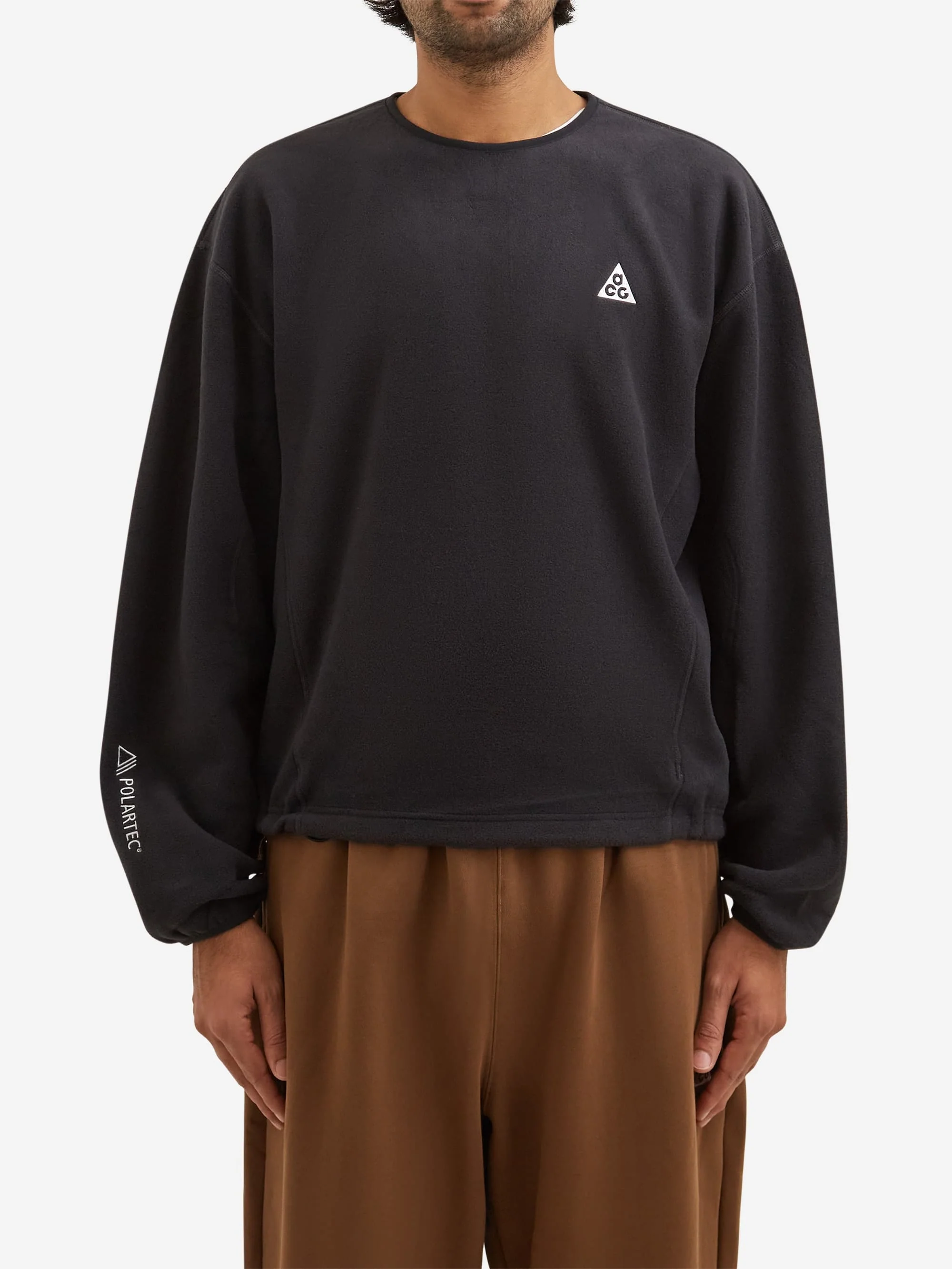 Nike ACG U Wolf Tree Crewneck Sweatshirt - Black/Anthracite - Image 2