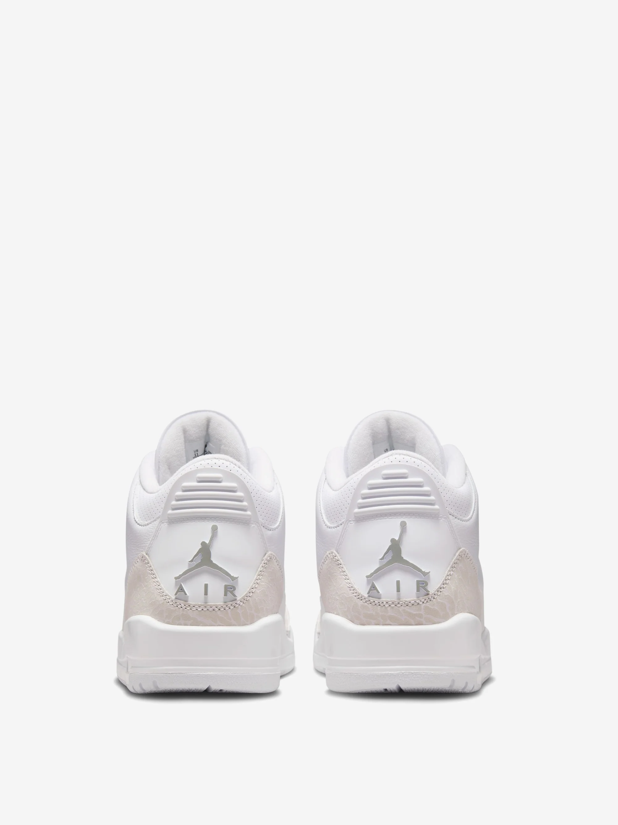 Air Jordan 3 Retro Pure Money - White/Metallic Silver-White - Image 4