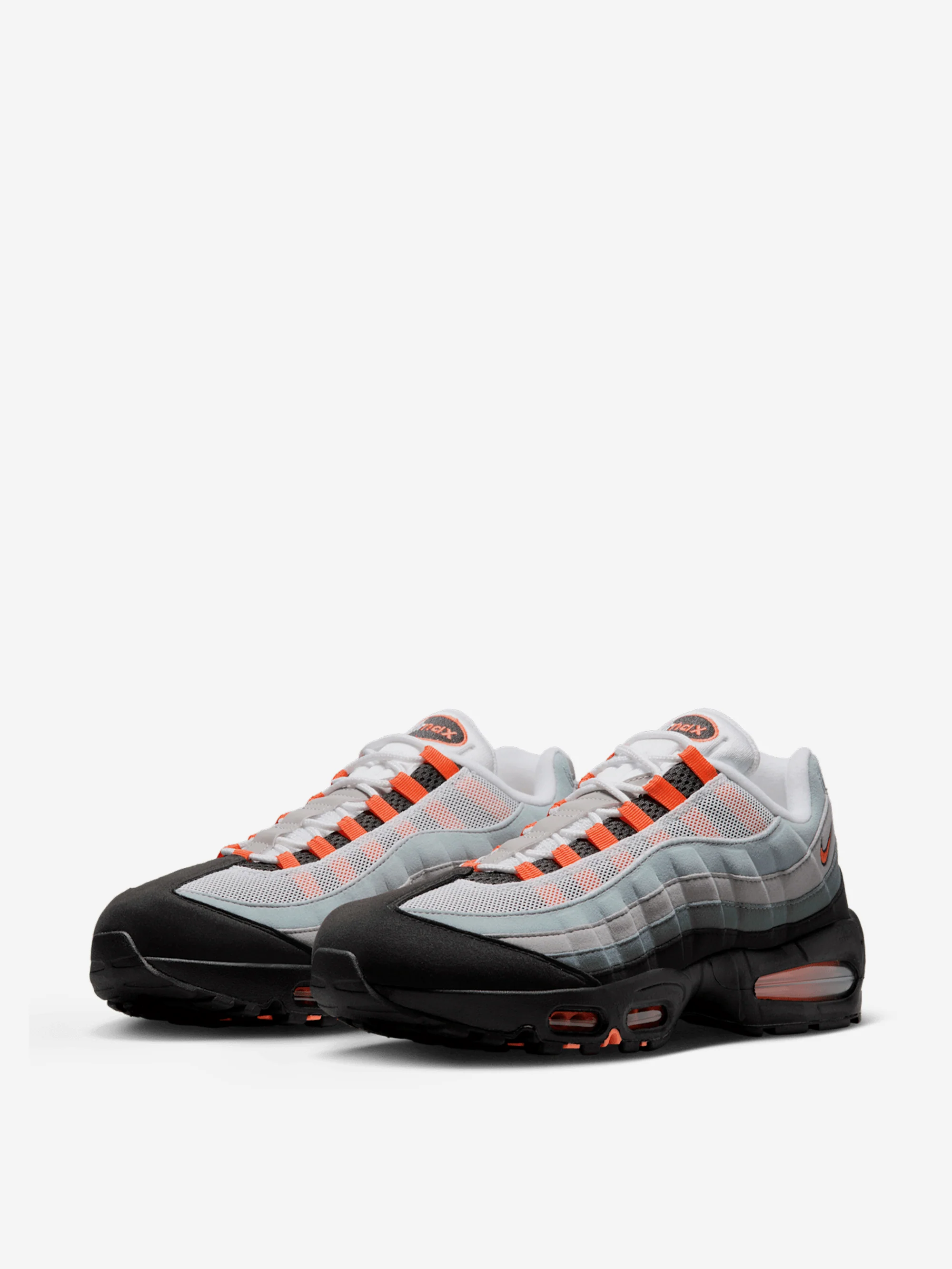 Nike Air Max 95 Big Bubble - Black/Bright Mandarin-Cool Grey-White - Image 3