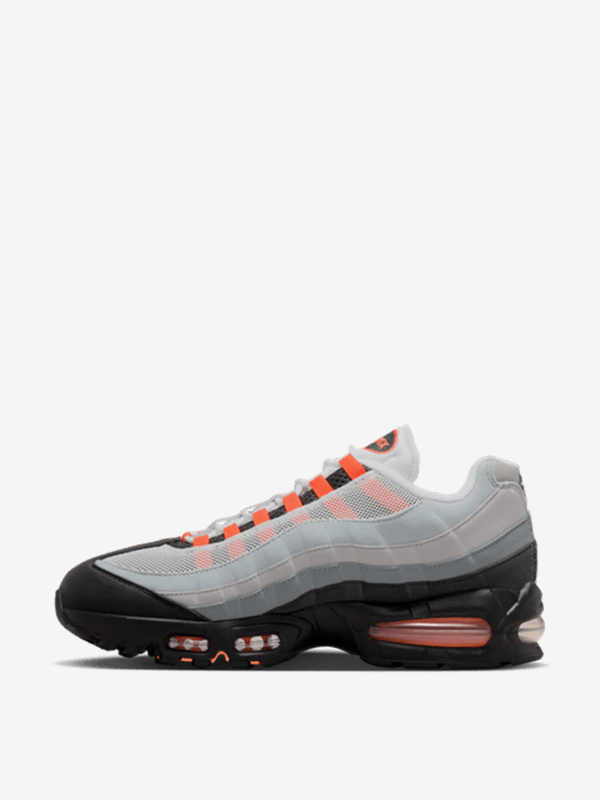 Nike Air Max 95 Big Bubble - Black/Bright Mandarin-Cool Grey-White - Image 4