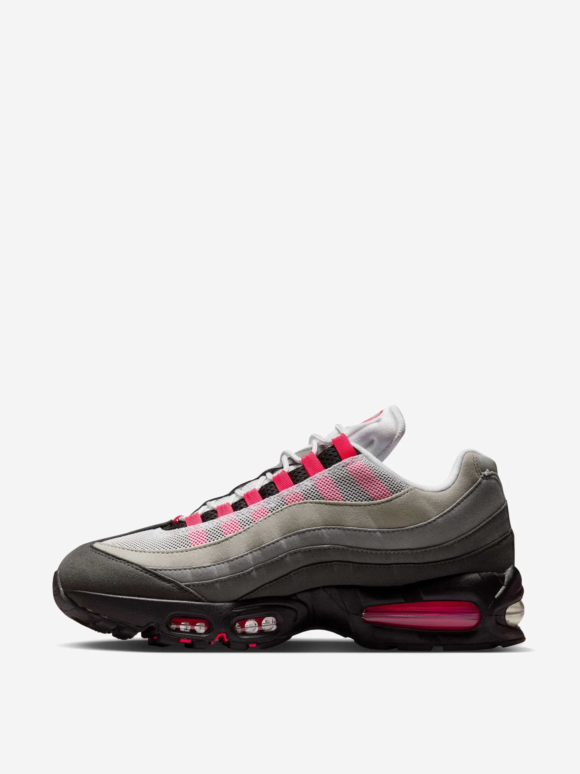 Nike Air Max 95 Big Bubble - Black/Solar Red-Medium Ash-Dk Pewter-Dust-Granite - Image 3