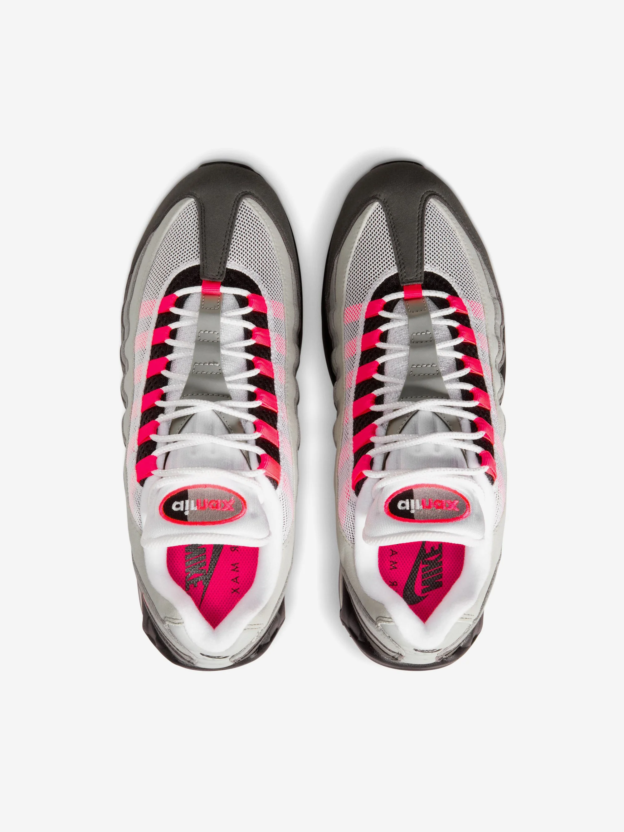 Nike Air Max 95 Big Bubble - Black/Solar Red-Medium Ash-Dk Pewter-Dust-Granite - Image 5