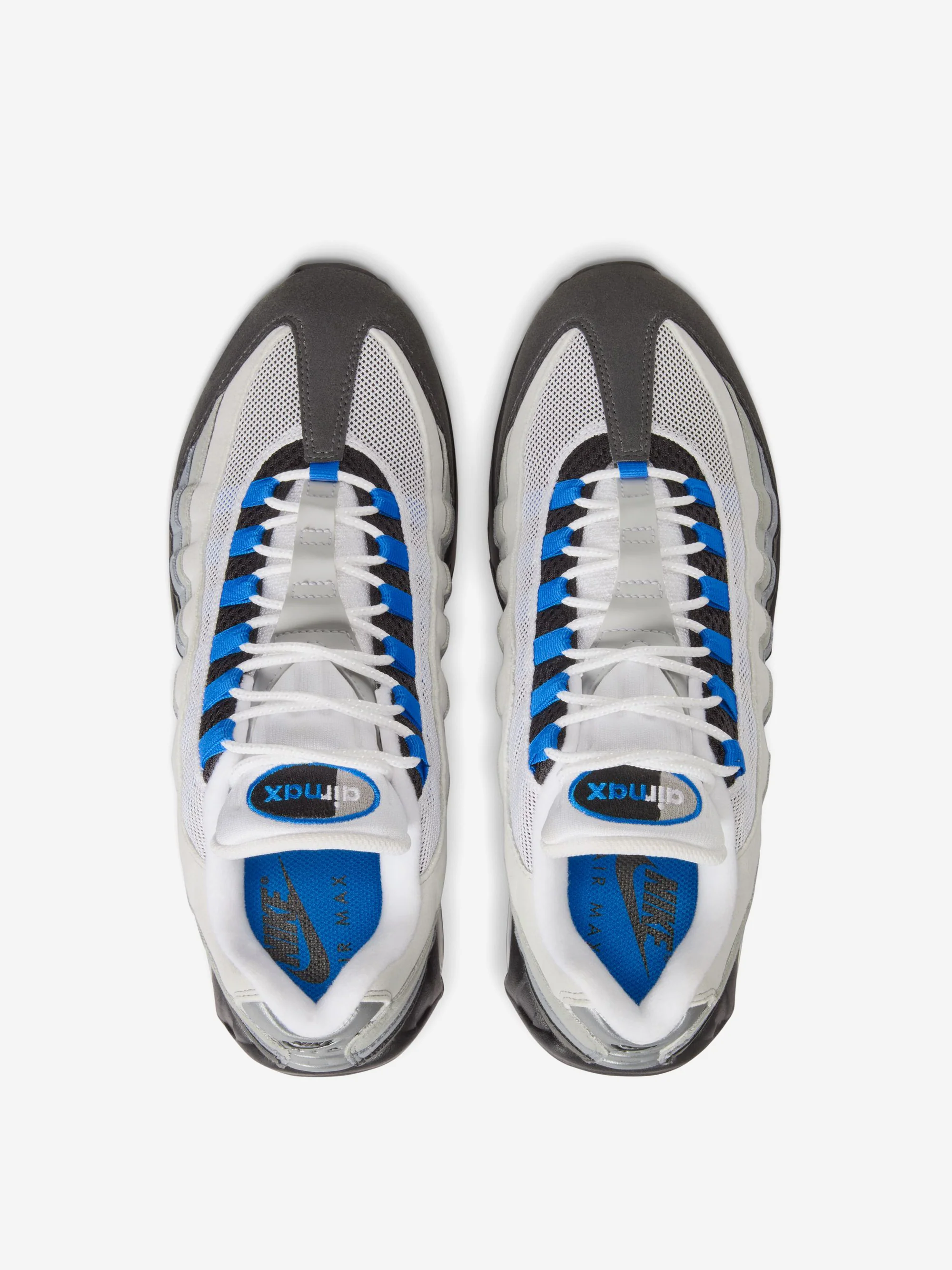 Nike Air Max 95 Big Bubble - White/Blue Spark-Neutral Grey-Medium Grey - Image 5