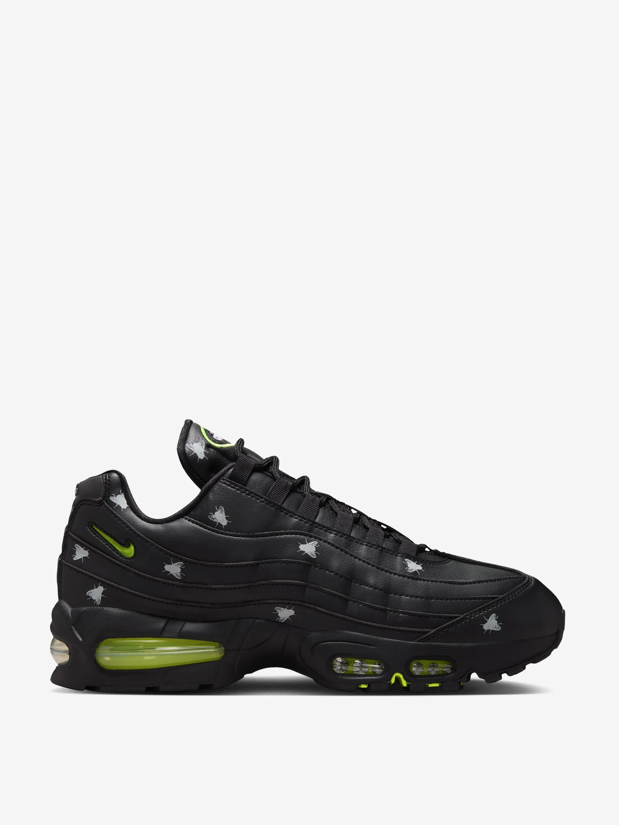 Nike Air Max 95 Halloween Houseflies - Black/Neon Yellow/Black/Metallic Dark Grey