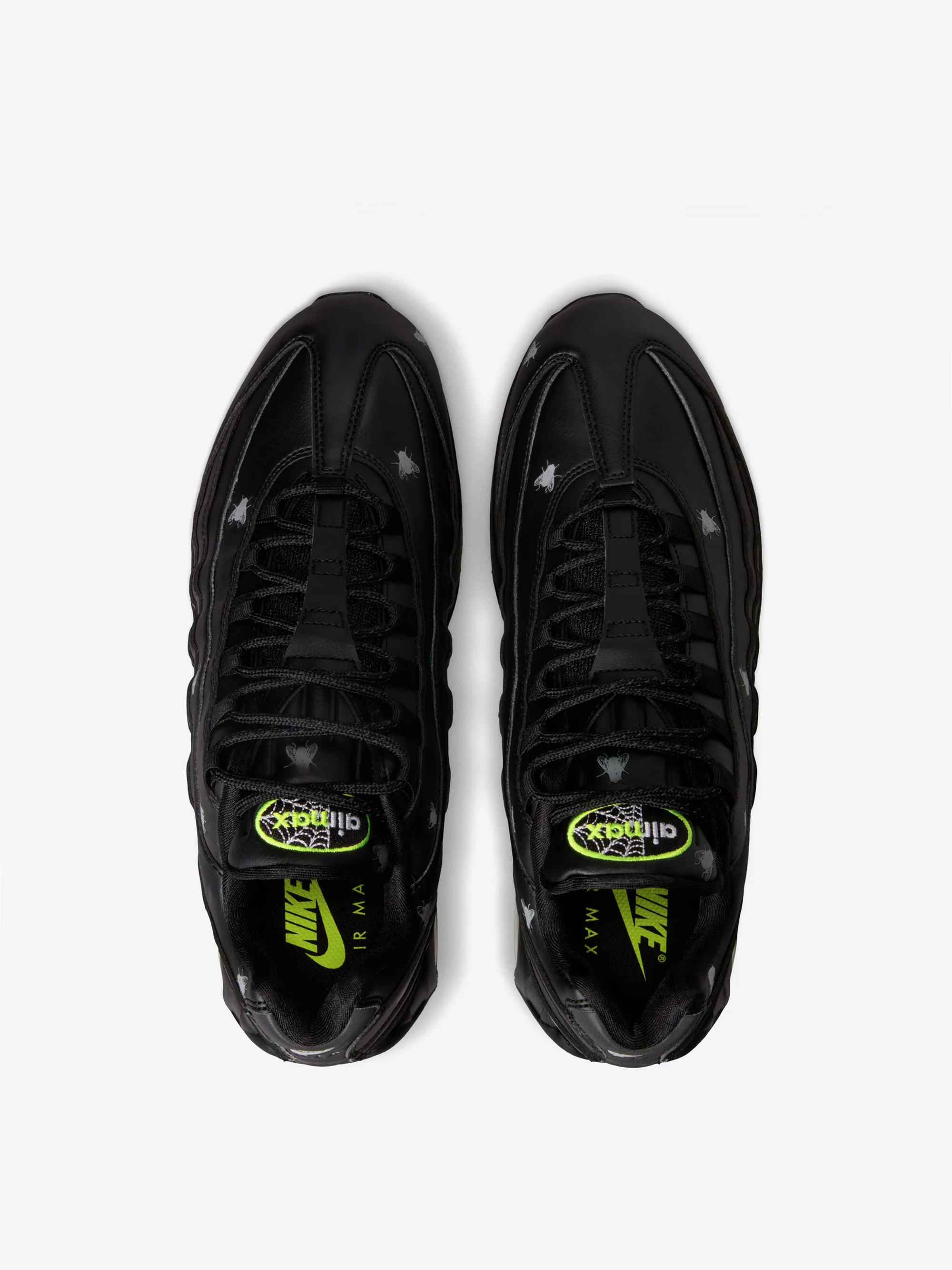 Nike Air Max 95 Halloween Houseflies - Black/Neon Yellow/Black/Metallic Dark Grey - Image 4