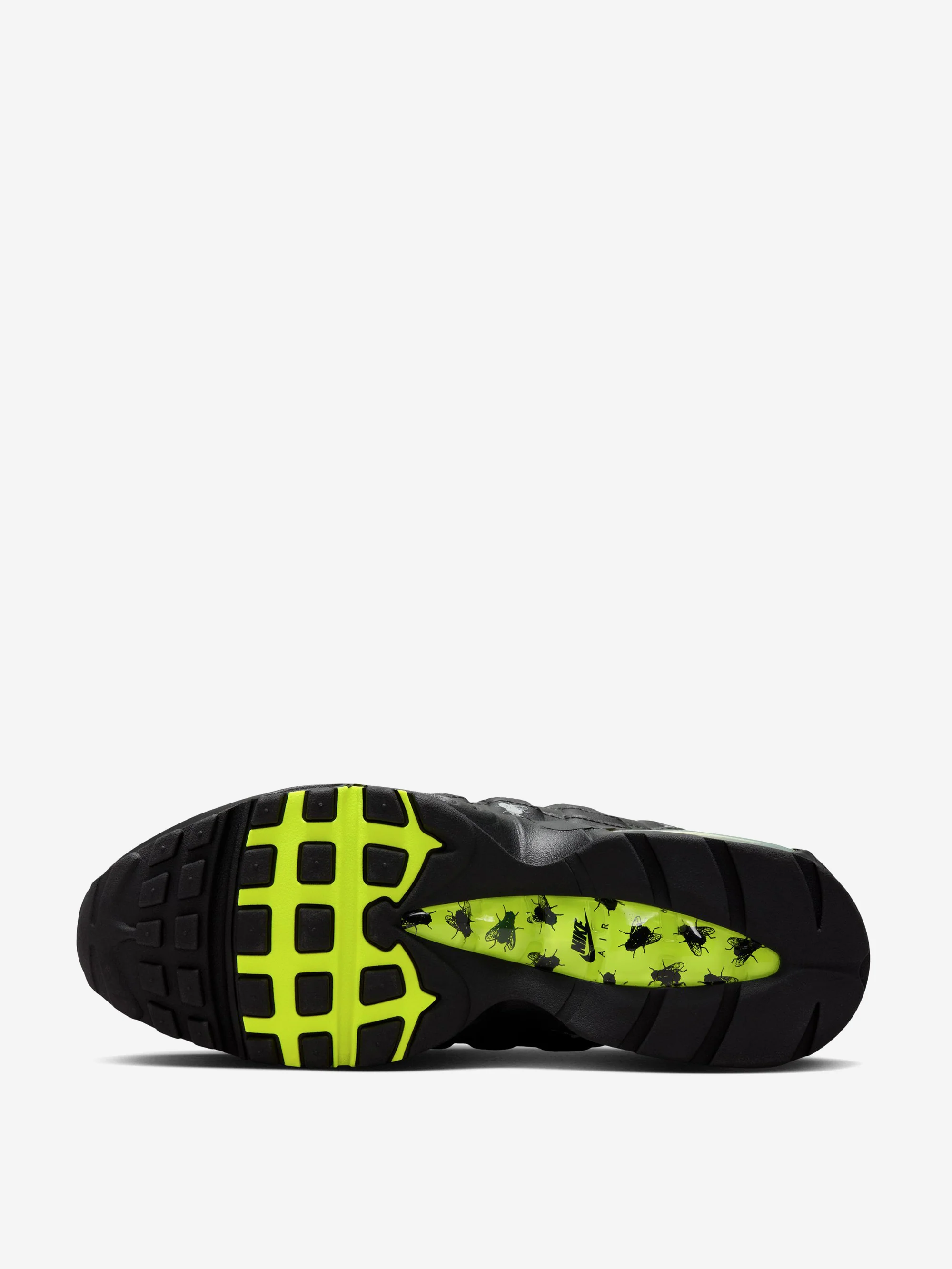 Nike Air Max 95 Halloween Houseflies - Black/Neon Yellow/Black/Metallic Dark Grey - Image 6