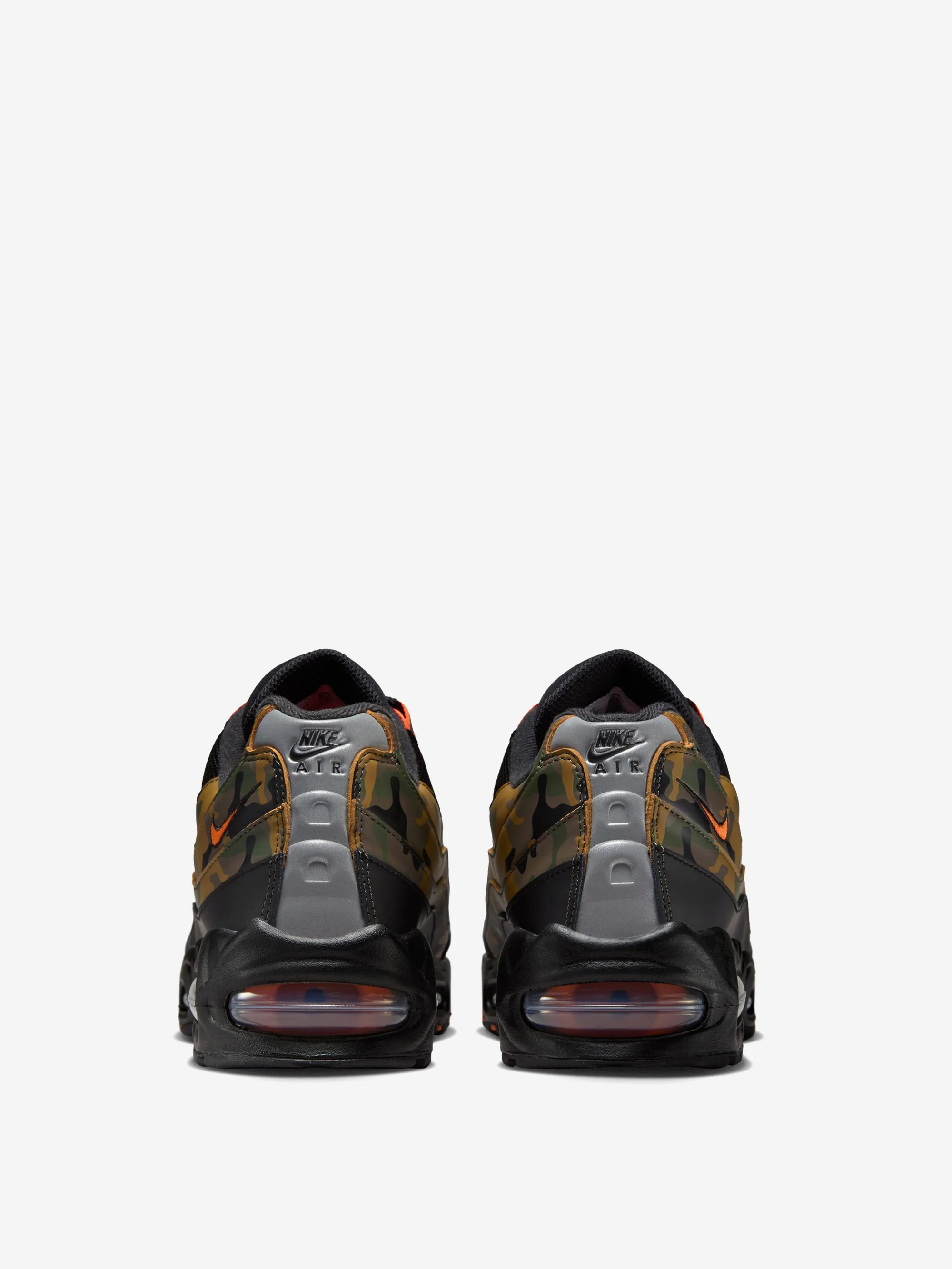 Nike Air Max 95 QS - Black/Safety Orange-Metallic Silver-Golden Beige-Cargo Khaki - Image 5