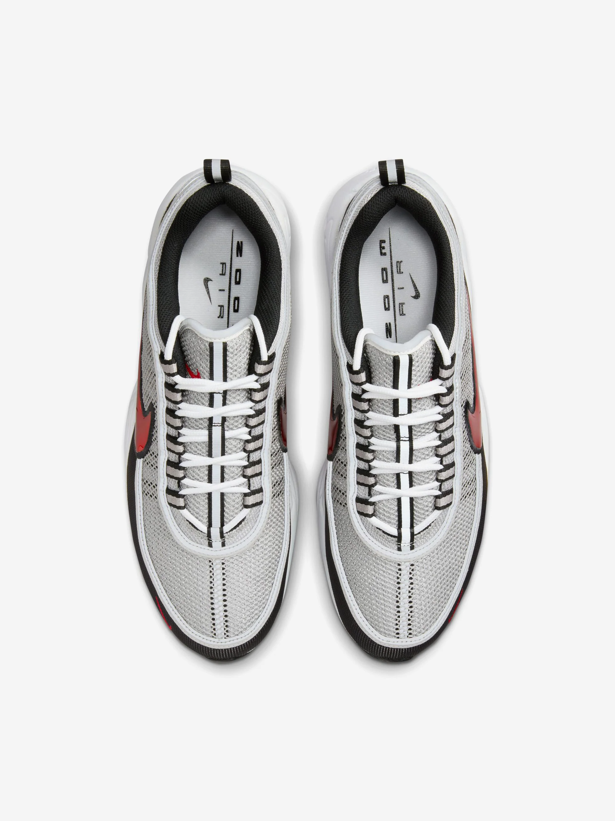 Nike Air Zoom Spiridon SP - Metallic Silver/Sport Red-Black-White - Image 4