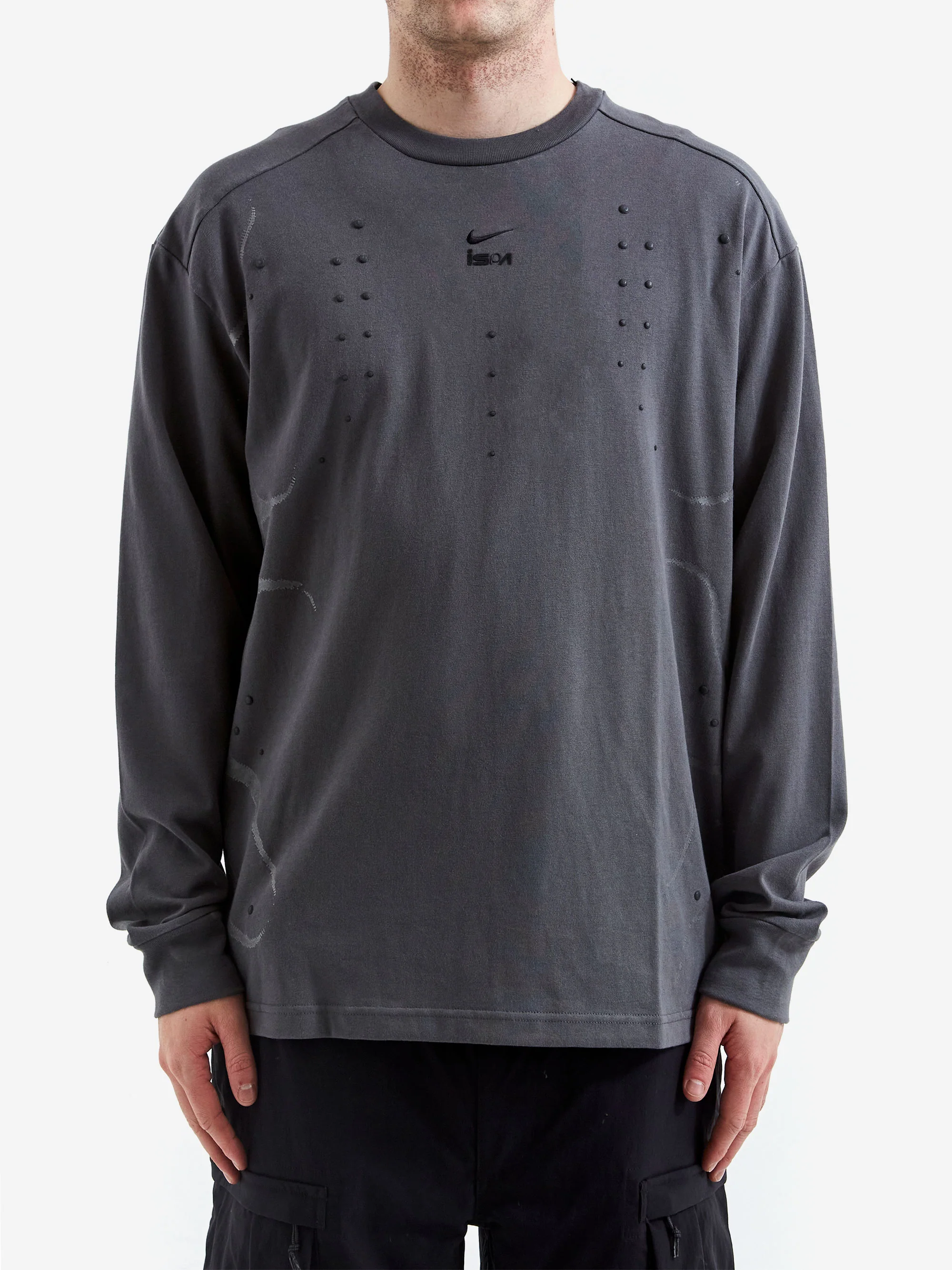 Nike ISPA Protect Sense LS Tee – Iron Grey - Image 2