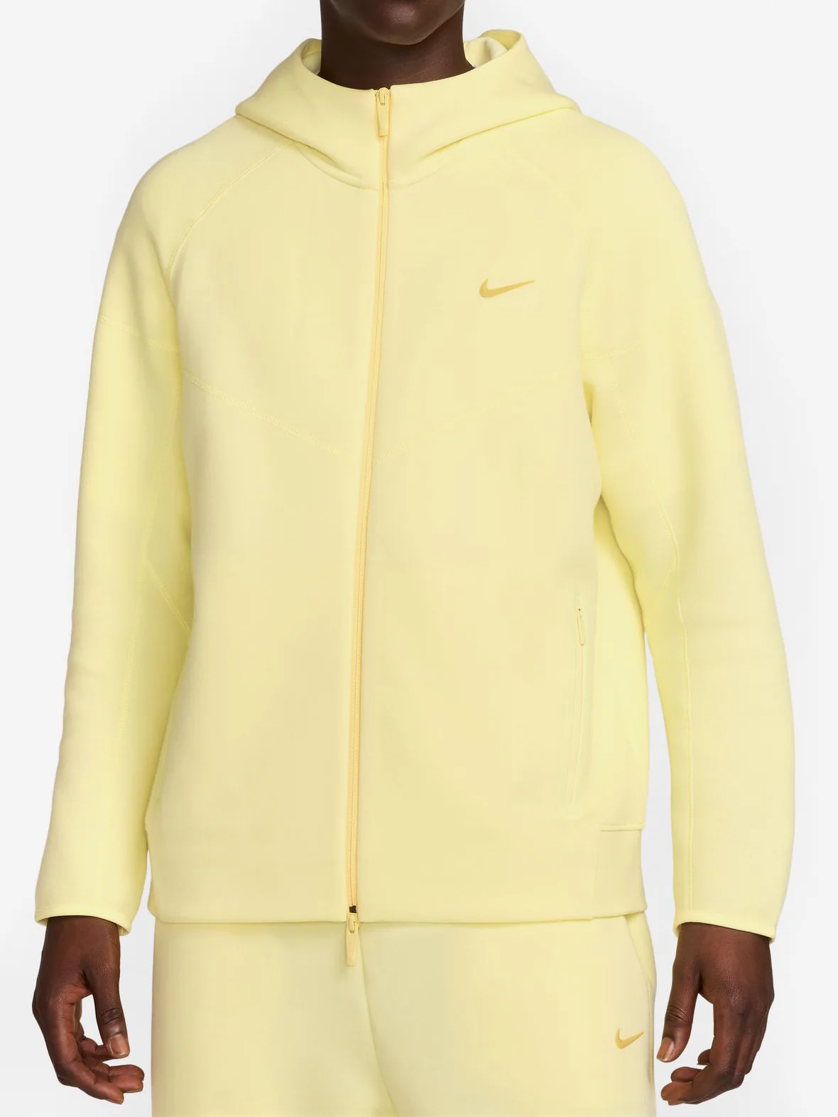 Nike Nocta Tech Fleece Hoodie - Citron Tint/Vivid Sulfur - Image 2