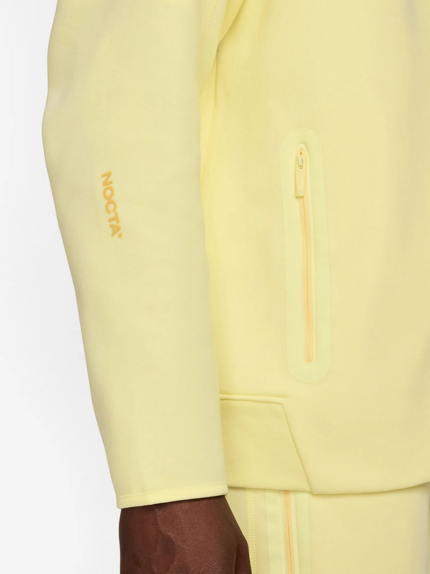 Nike Nocta Tech Fleece Hoodie - Citron Tint/Vivid Sulfur - Image 4