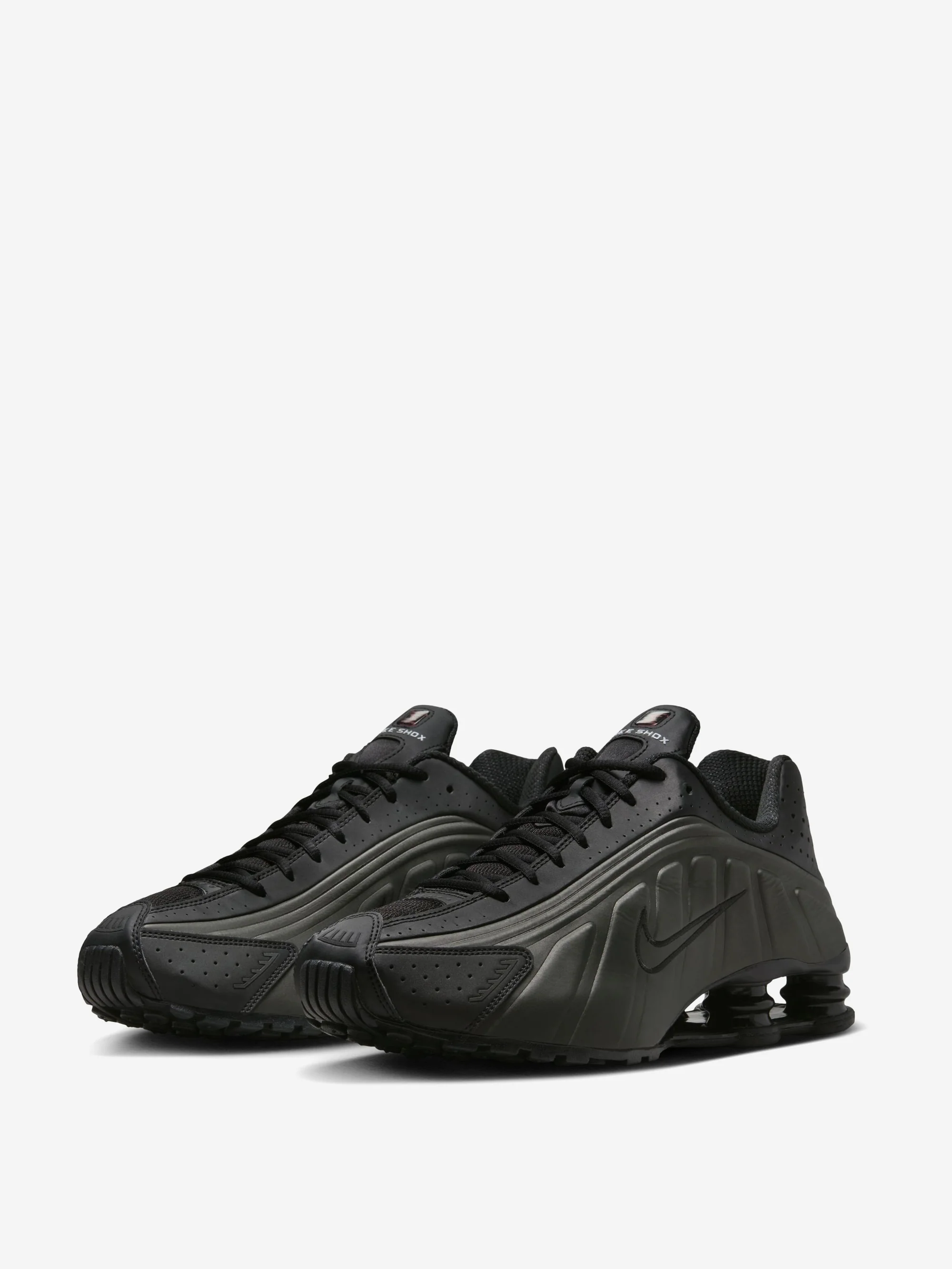 Nike Shox R4 - Black/Black-Bright Crimson - Image 2