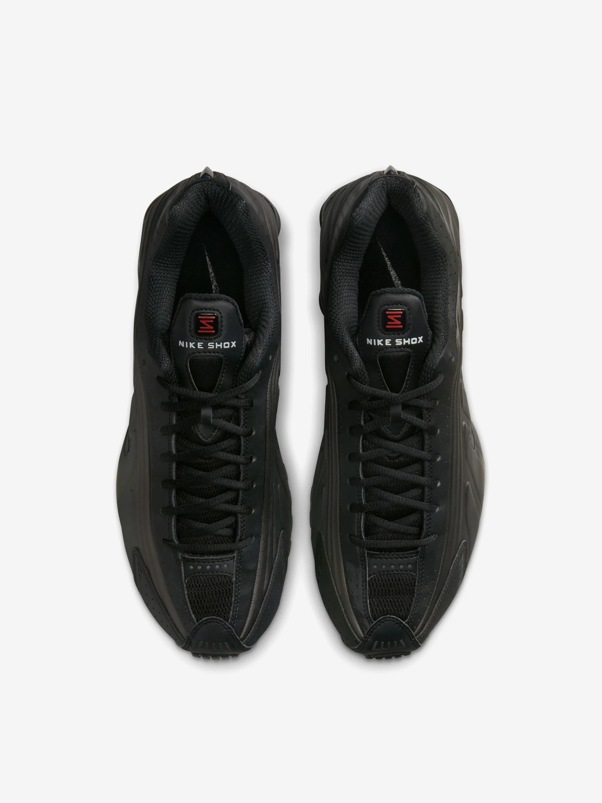 Nike Shox R4 - Black/Black-Bright Crimson - Image 5