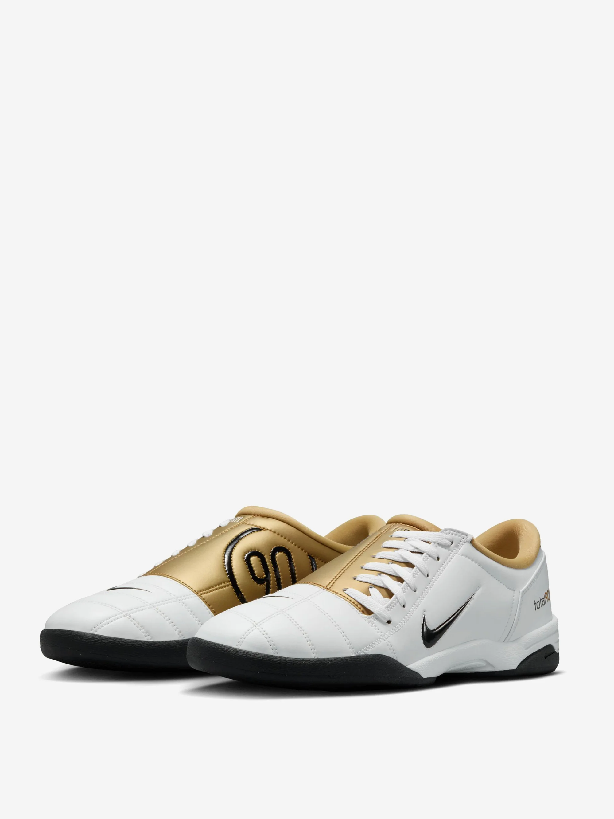 Nike T90 - White/Black-Metallic Gold - Image 2
