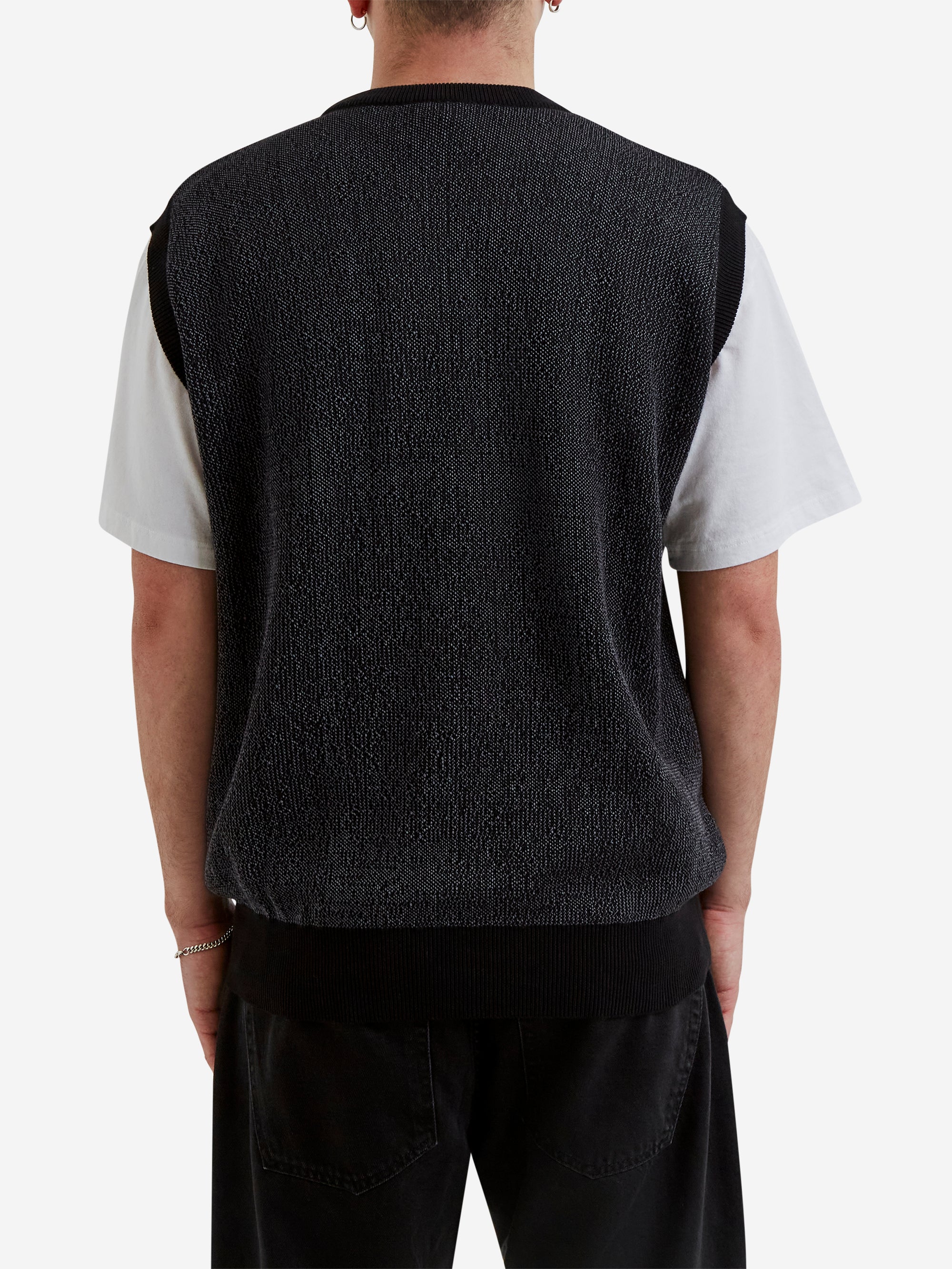 No Problemo Alien-O Reversible Cotton Vest - Black - Image 5