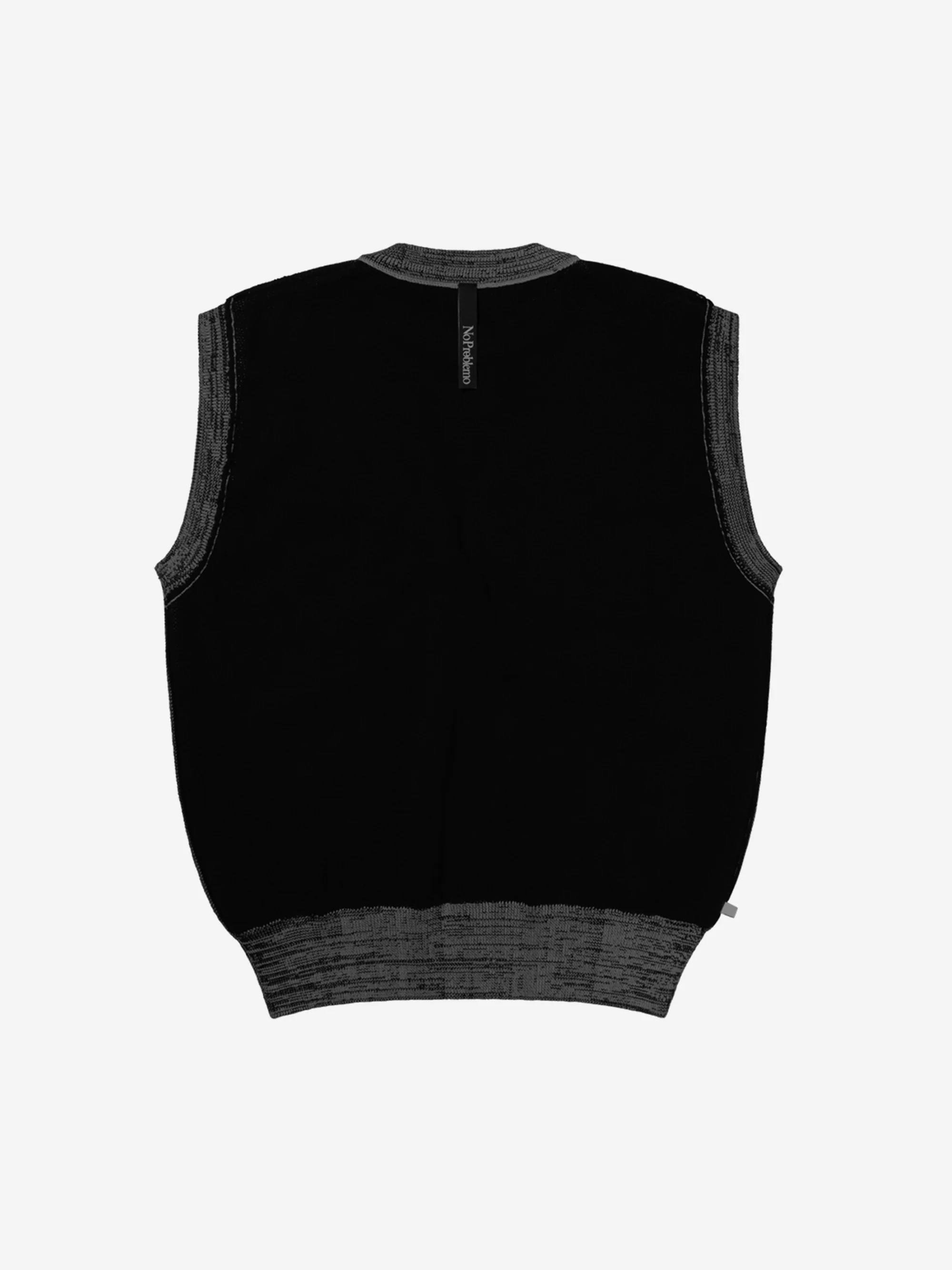 No Problemo Alien-O Reversible Cotton Vest - Black - Image 7