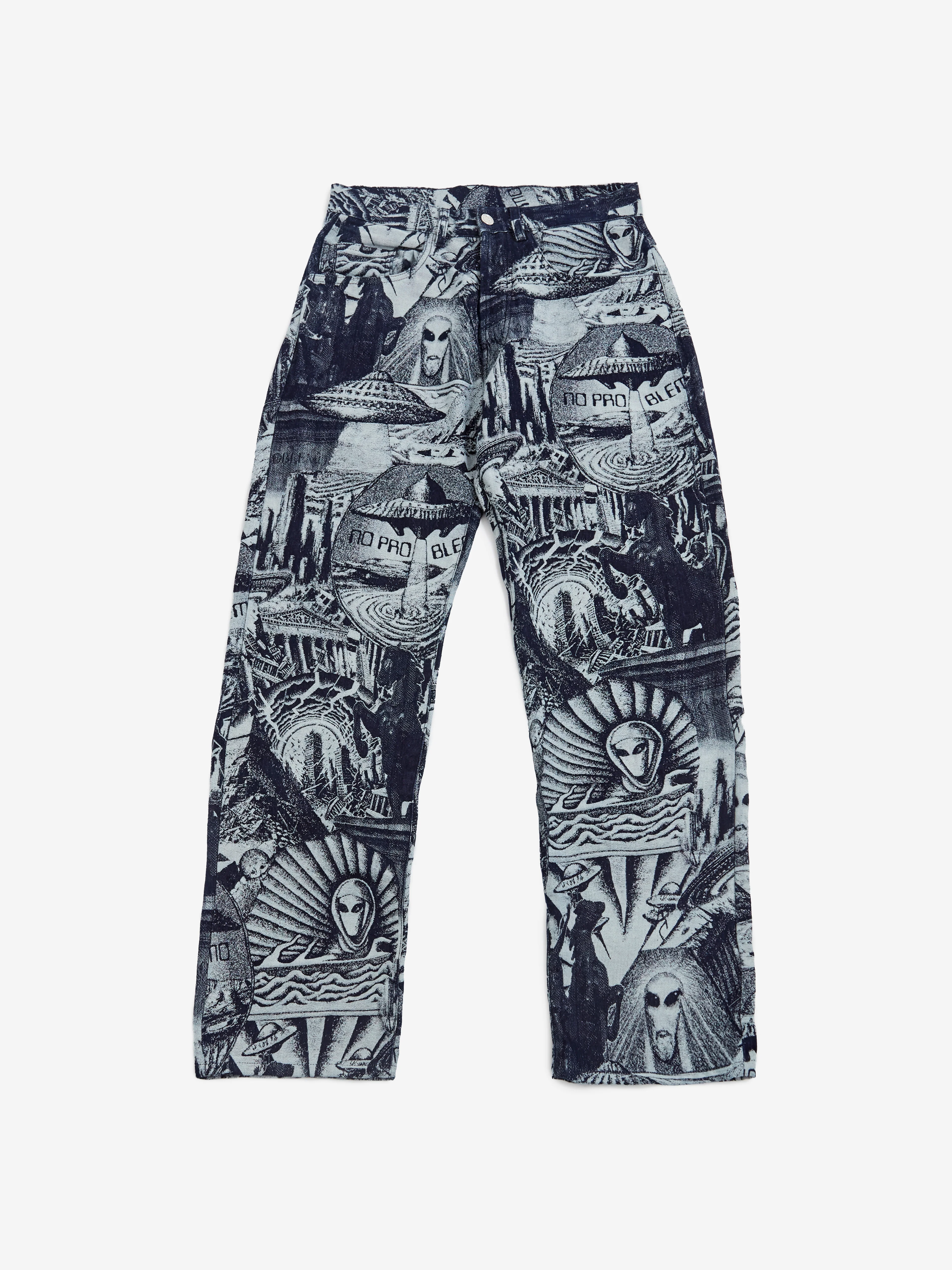 No Problemo Apocalypse Jacquard Bagi Jean - Blue