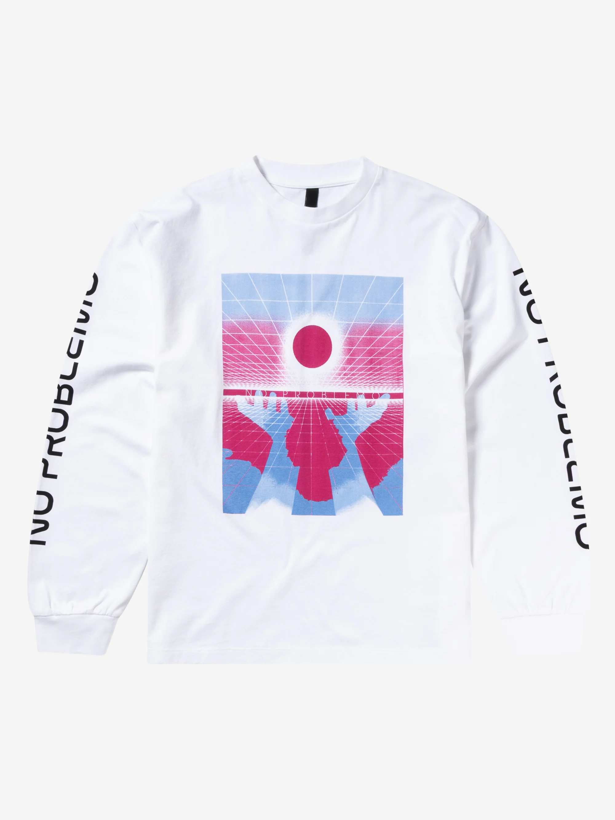 No Problemo Dimensional Longsleeve Tee W - White - Image 4
