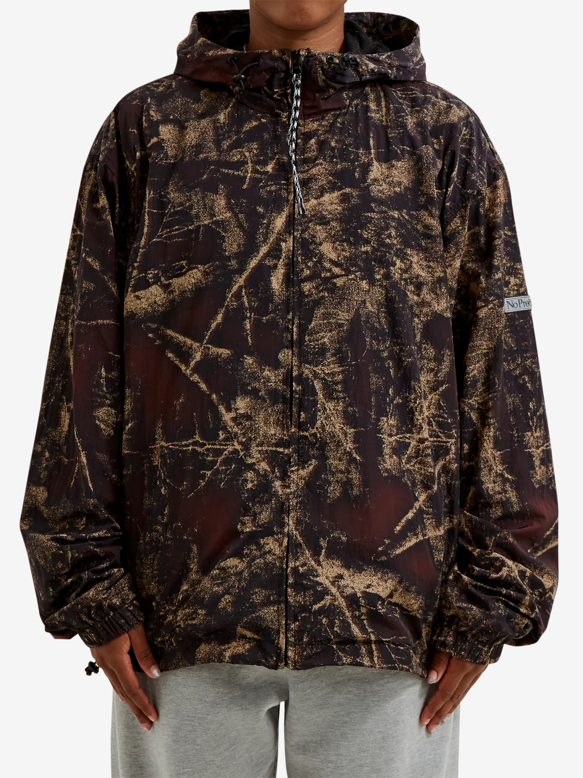No Problemo Forest Glitch Nylon Jacket W - Camo - Image 2