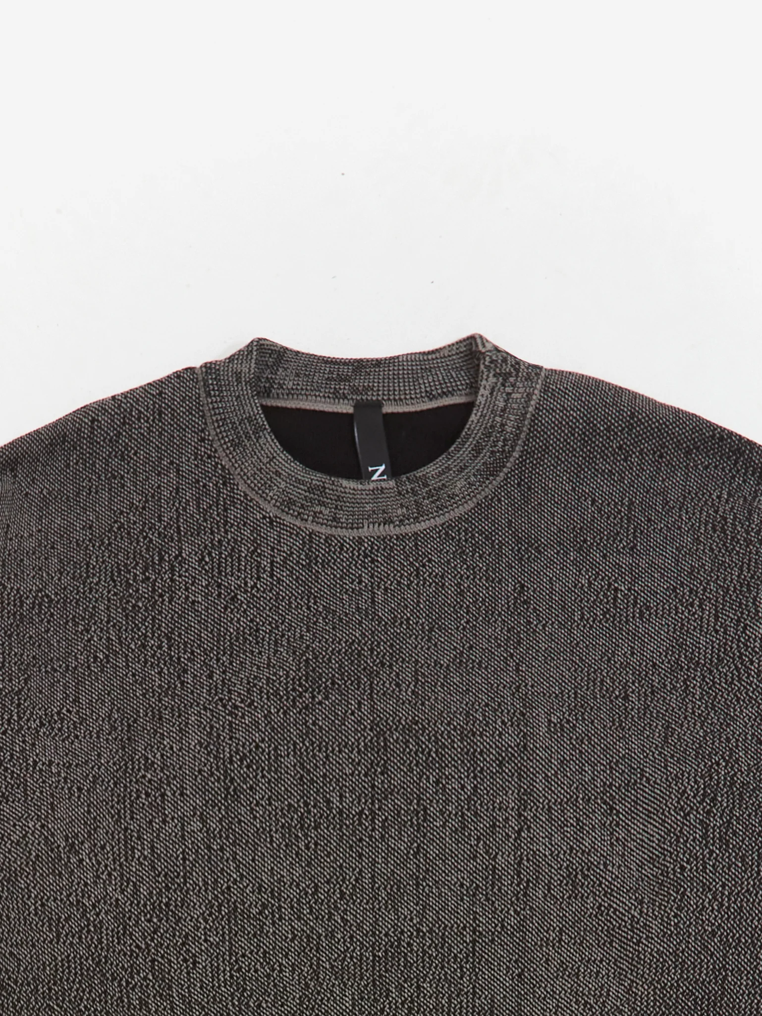 No Problemo Glitch Knit Crew Neck - Black - Image 3