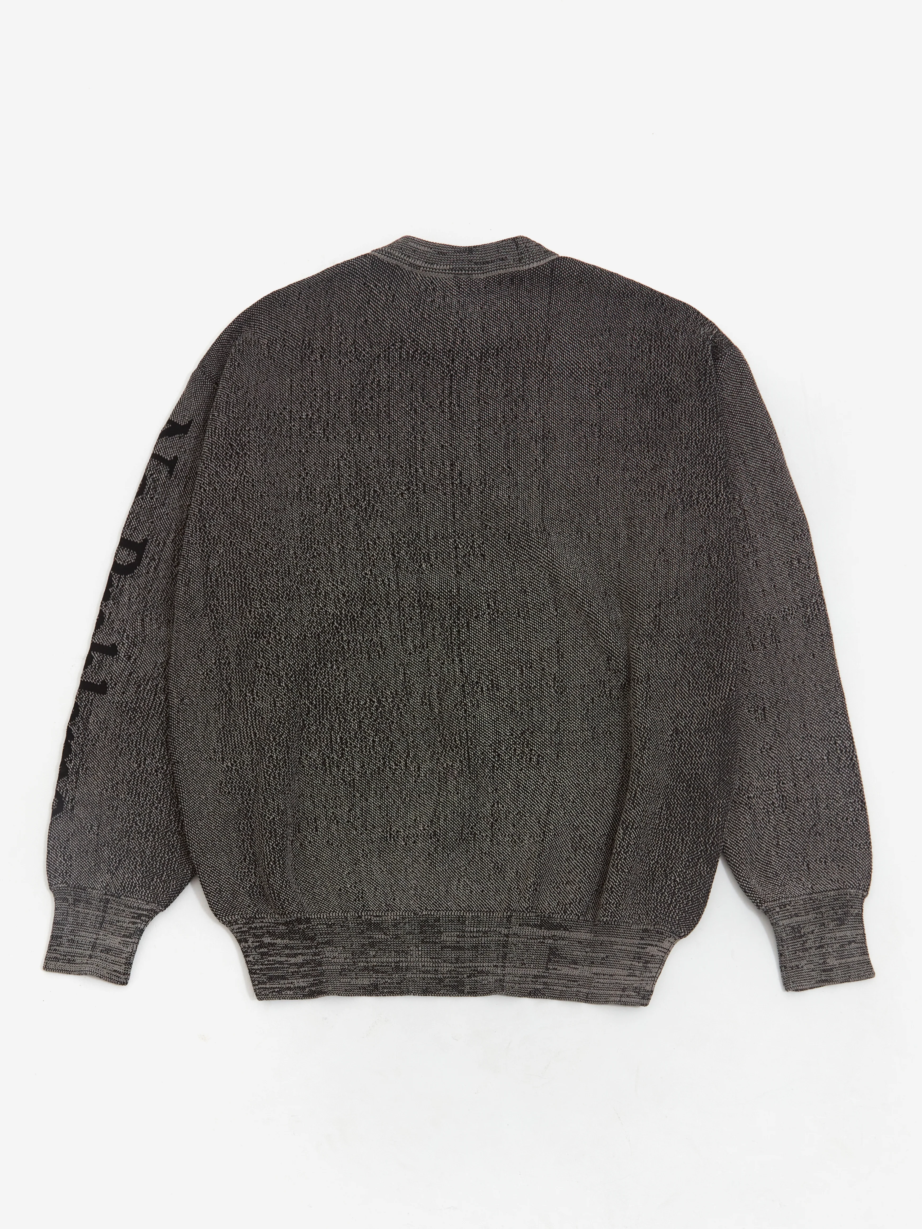 No Problemo Glitch Knit Crew Neck - Black - Image 4