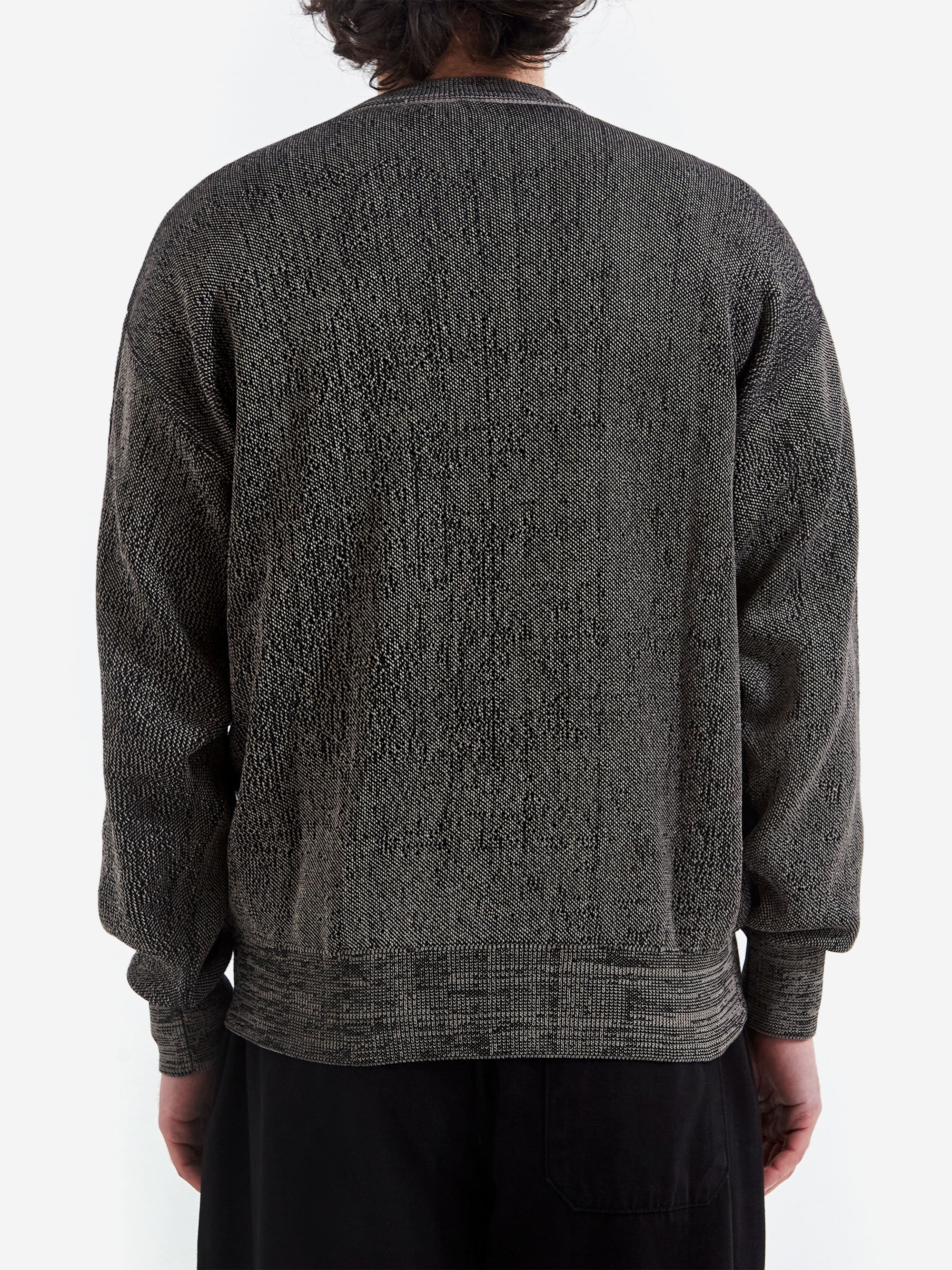 No Problemo Glitch Knit Crew Neck - Black - Image 6