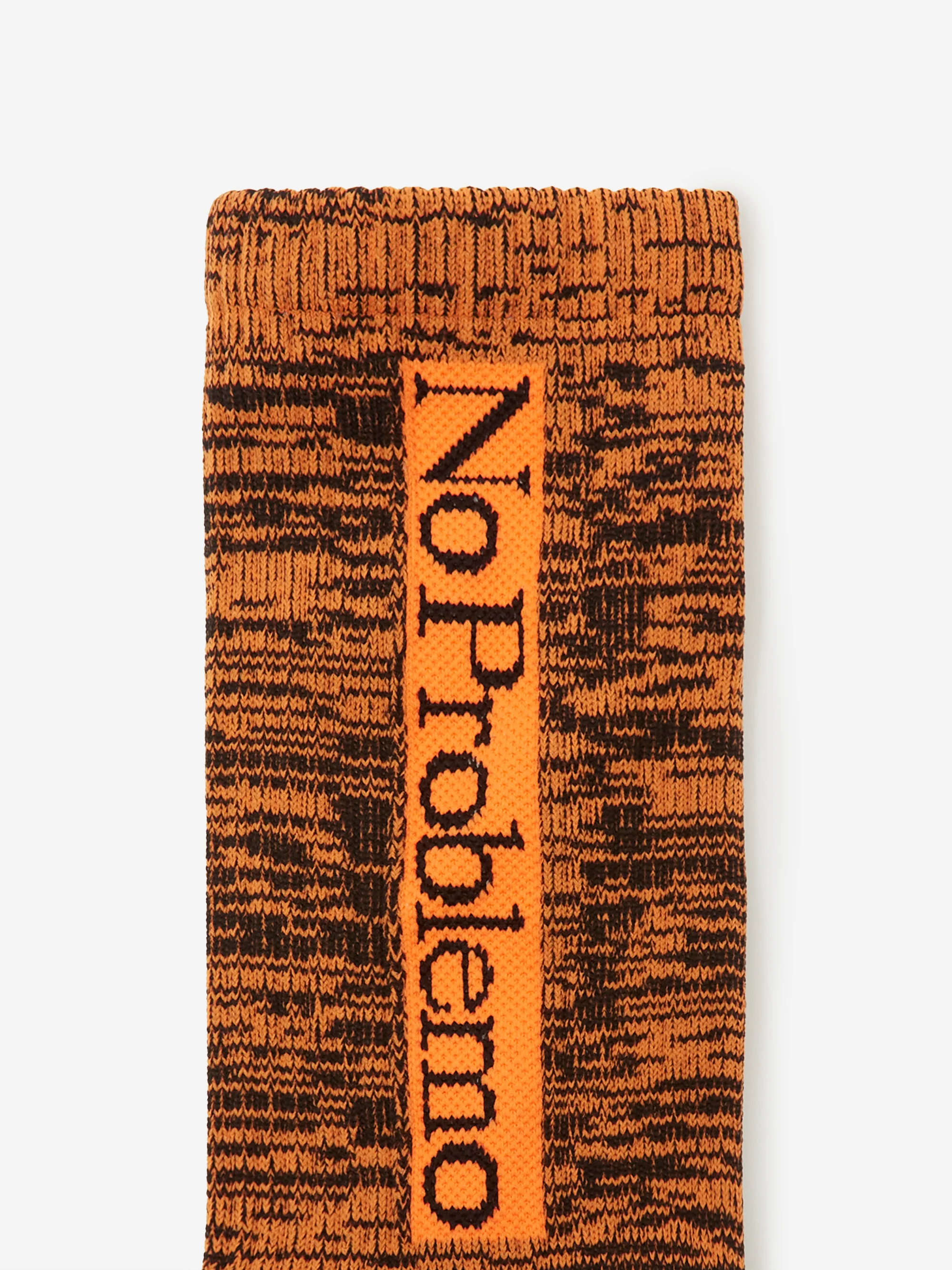 No Problemo Glitch Knit Sock - Orange - Image 2