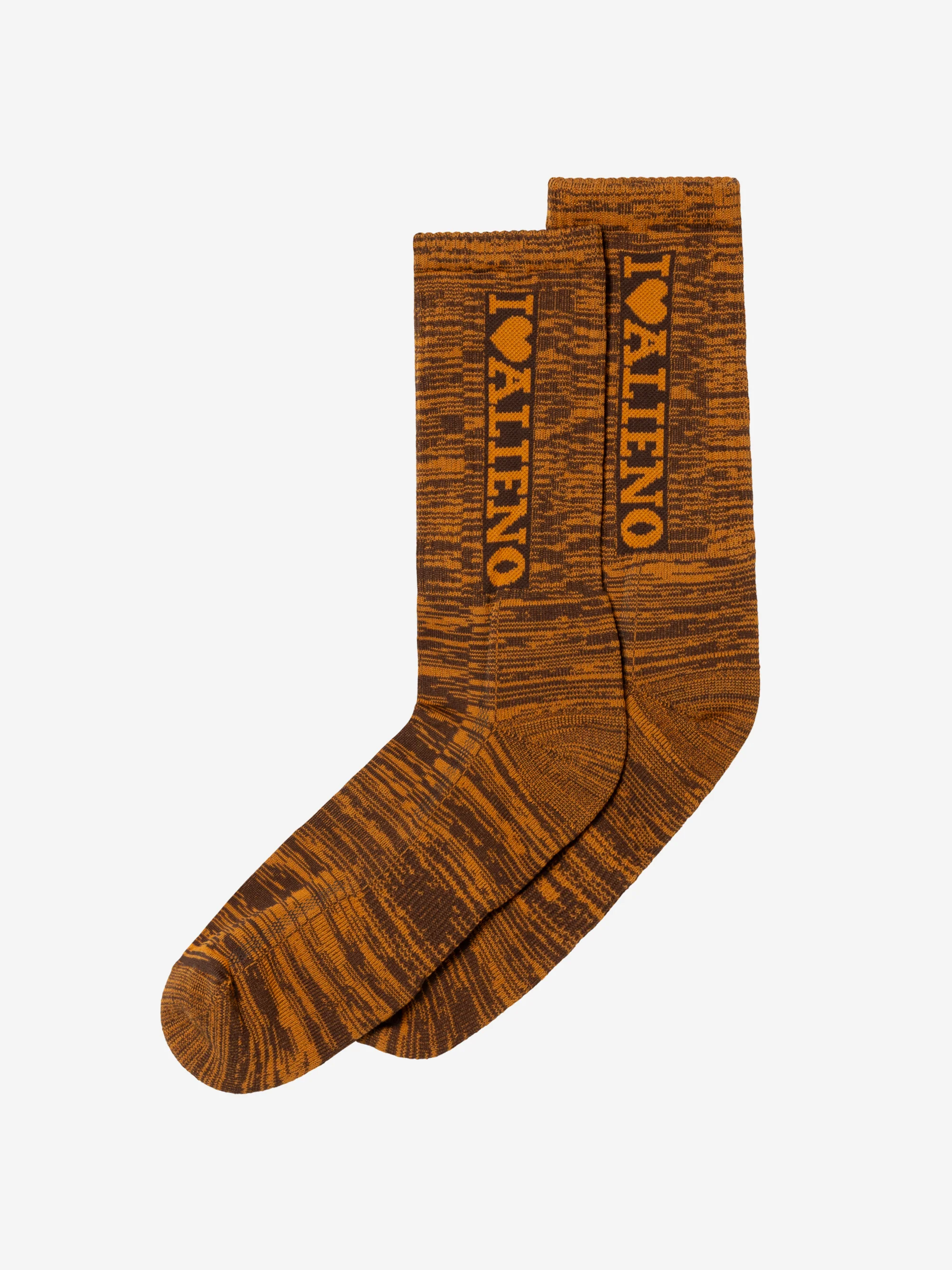 No Problemo I Heart Glitch Sock - Orange - Image 2