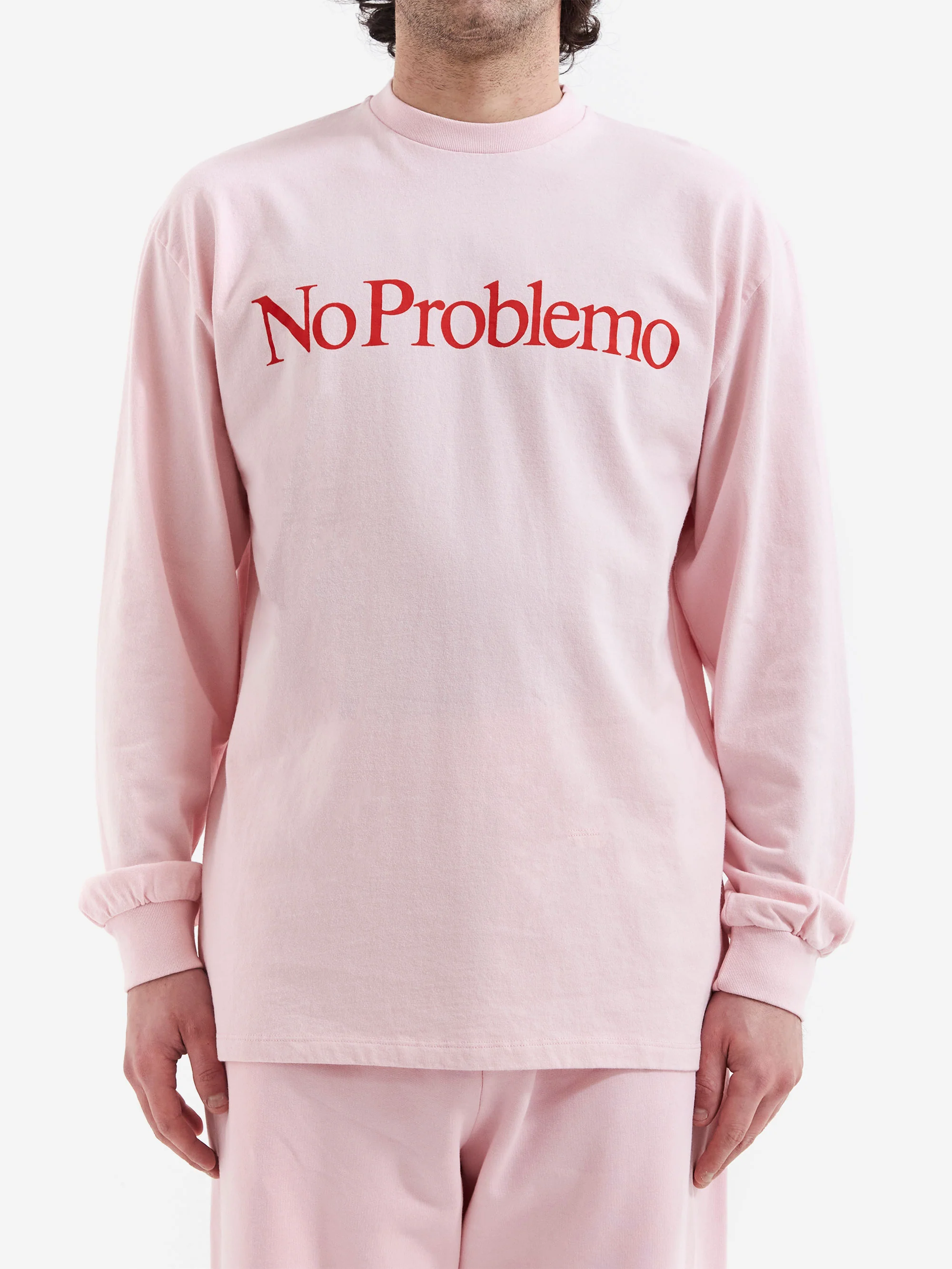 No Problemo LS Tee - Pale Pink - Image 2