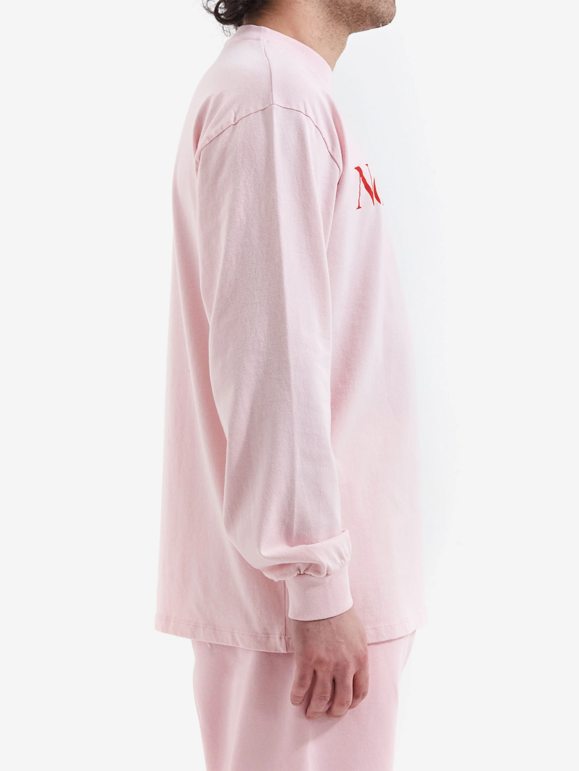 No Problemo LS Tee - Pale Pink - Image 4