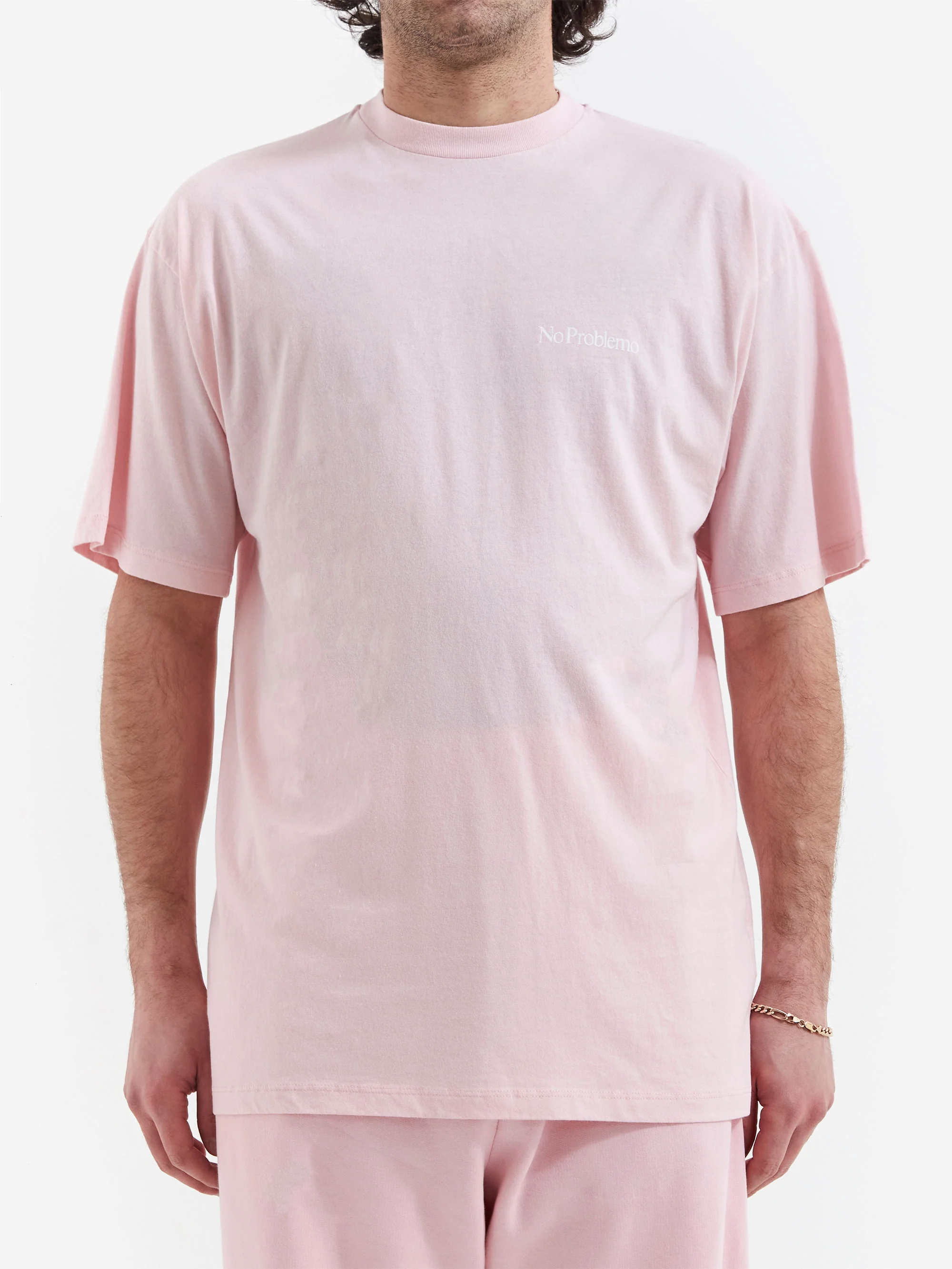 No Problemo Mini Problemo SS Tee - Pale Pink - Image 2