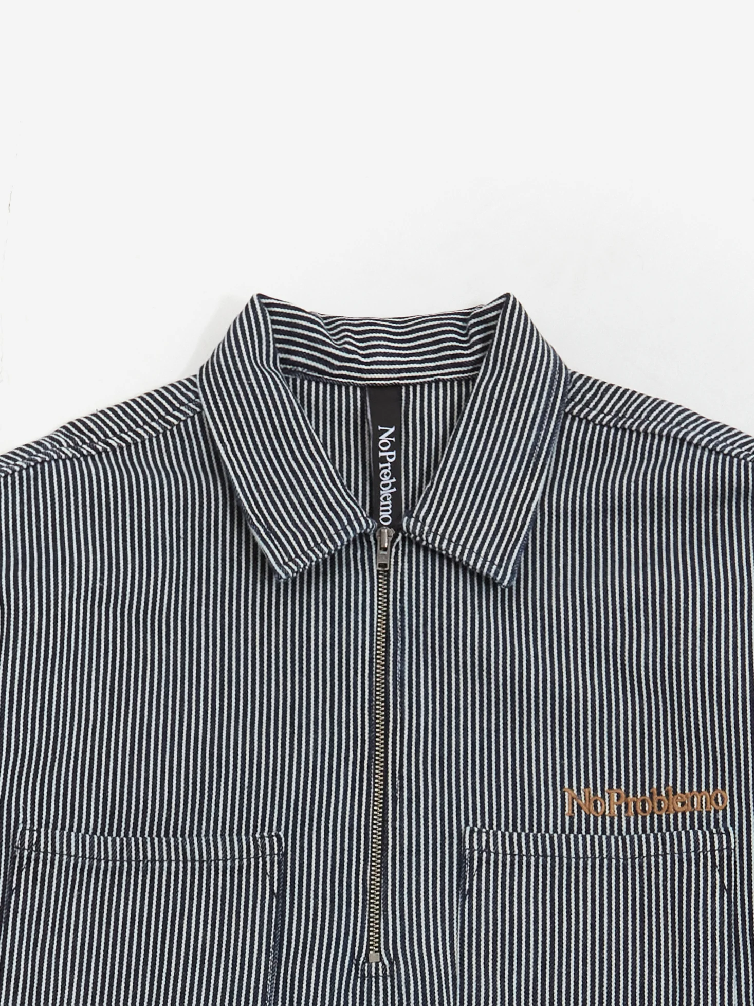 No Problemo Mini Problemo SS Work Shirt Denim - Blue - Image 3