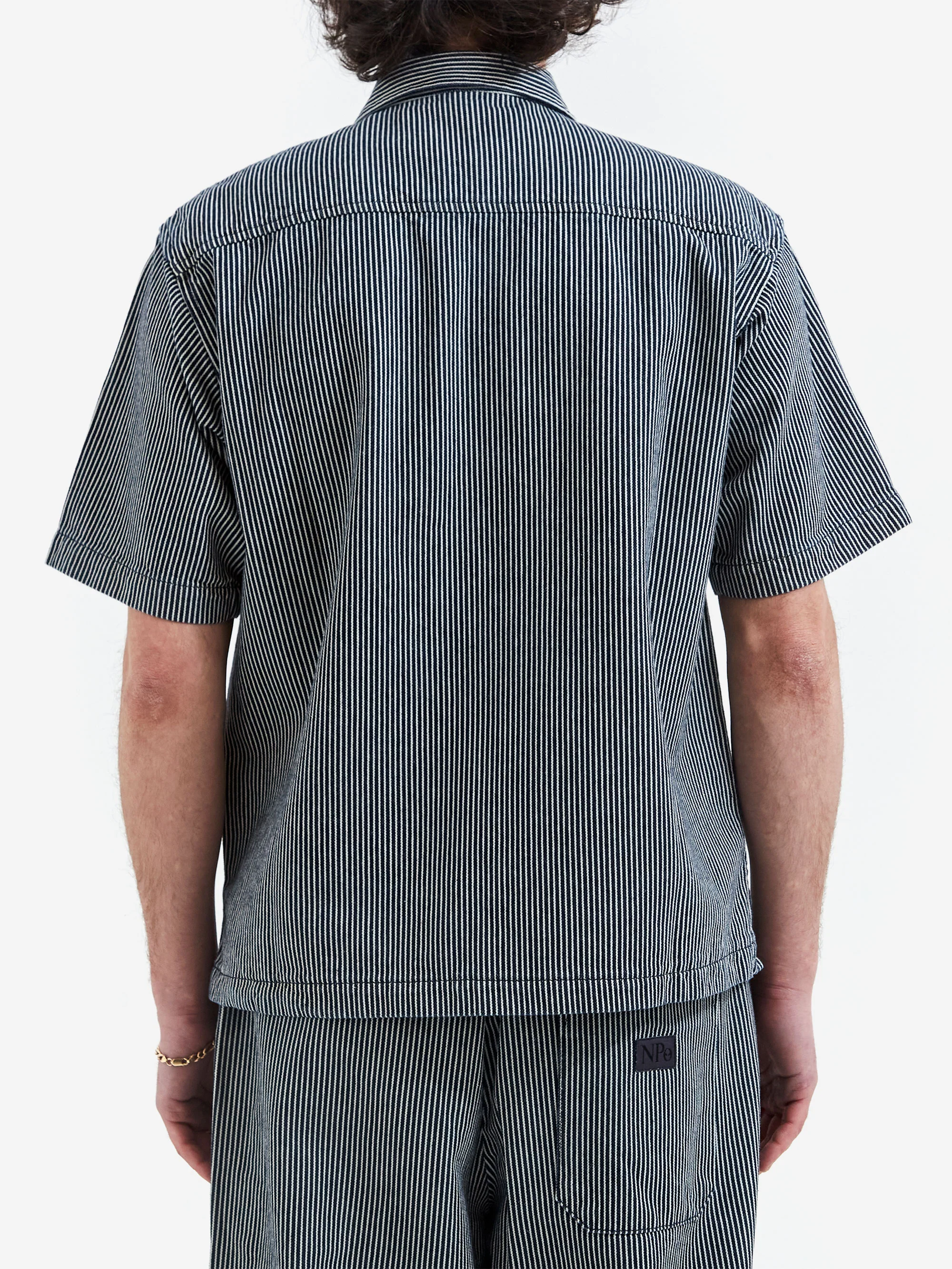 No Problemo Mini Problemo SS Work Shirt Denim - Blue - Image 6