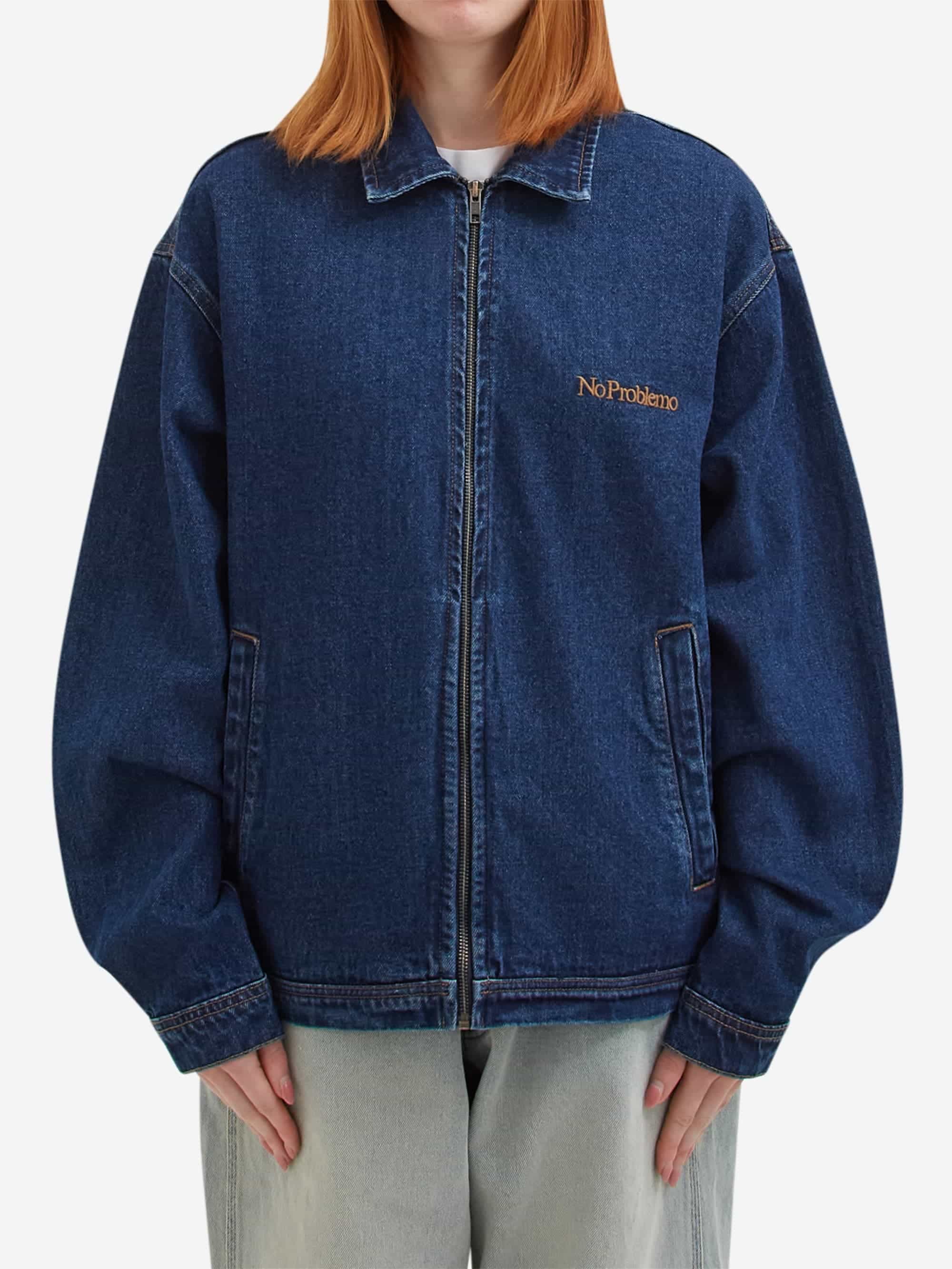 No Problemo Nayoko Heavyweight Denim Jacket W - Blue - Image 2