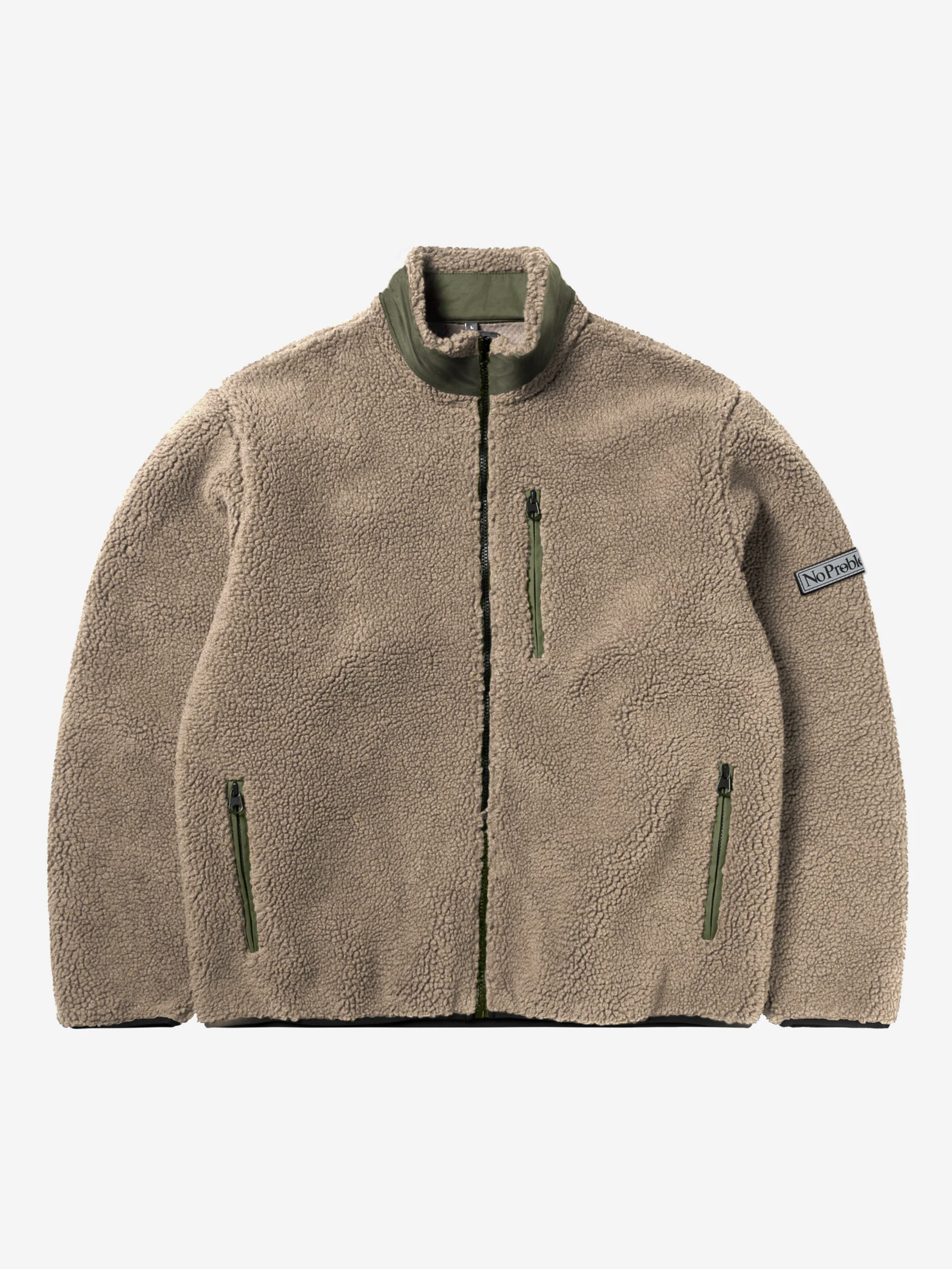 No Problemo NP Forest Heavy Fleece Jacket - Ecru