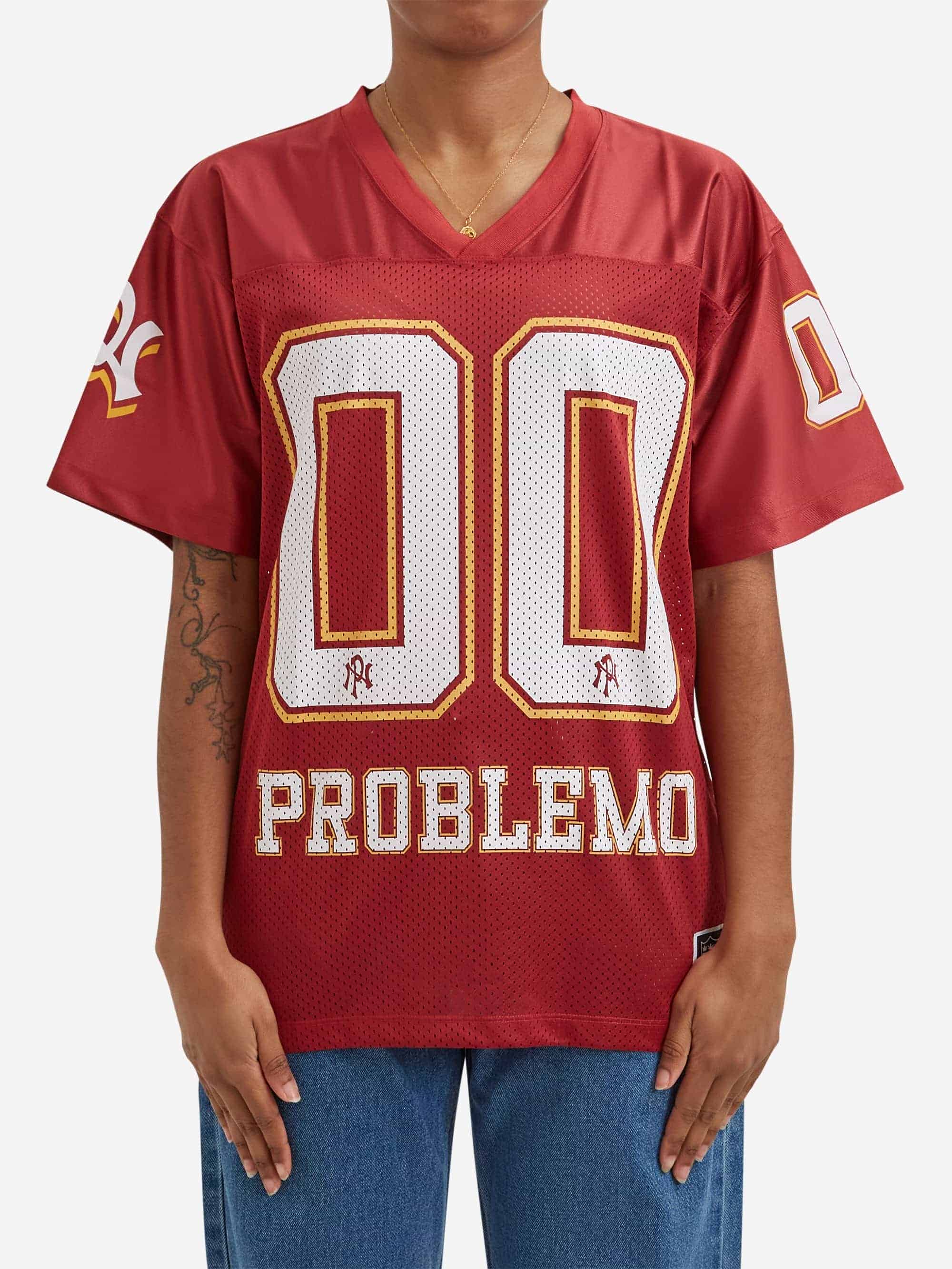 No Problemo NP00 Sports Poly SS Jersey W - Red