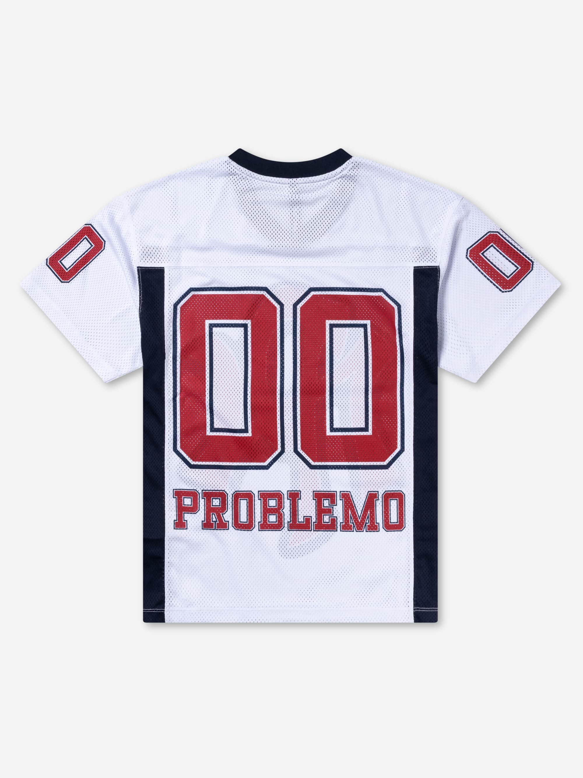 No Problemo NYP Sports Poly Shortsleeve Jersey - White - Image 5