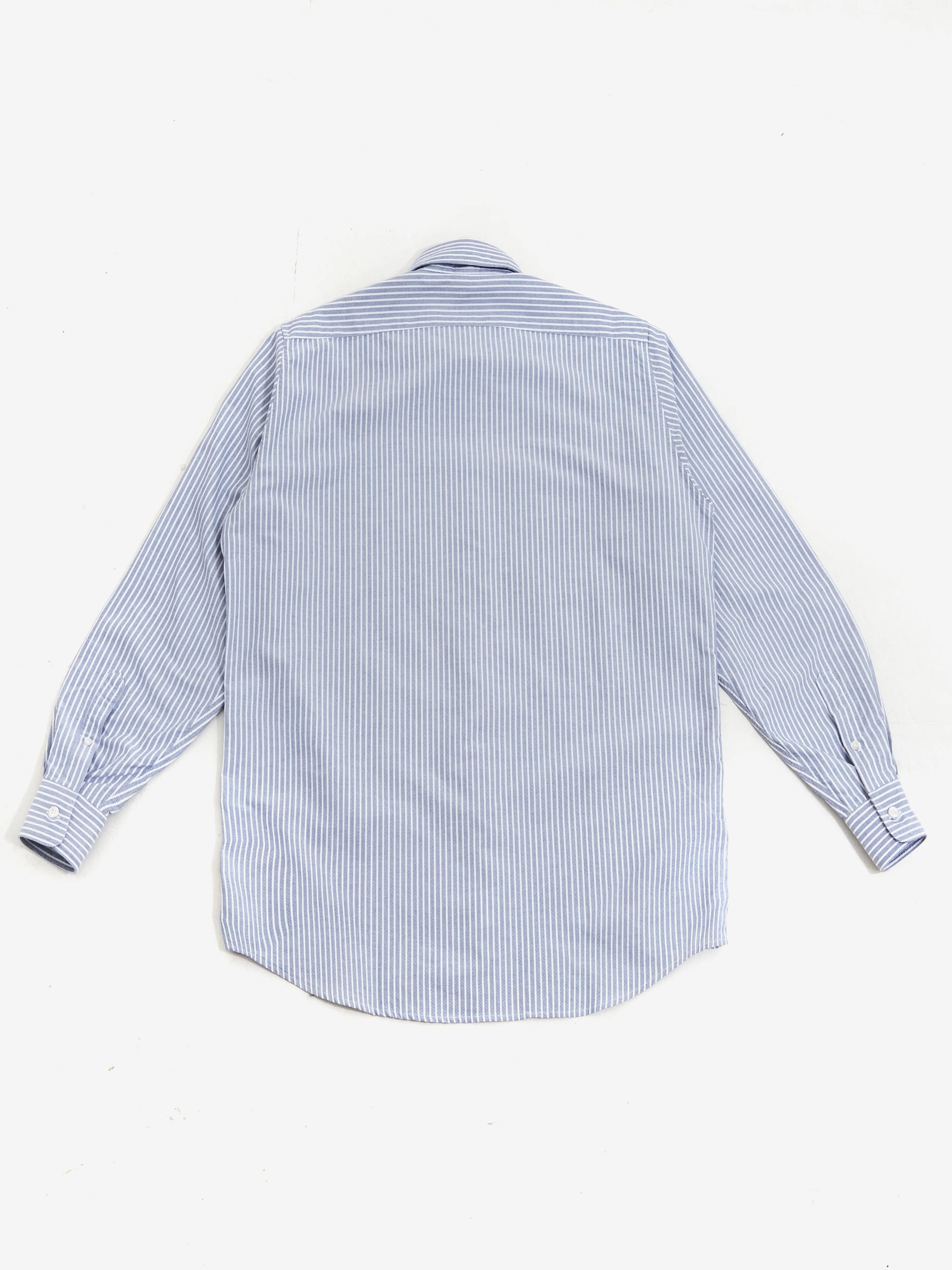 No Problemo Oxford Stripe Long Sleeve Shirt - White - Image 5