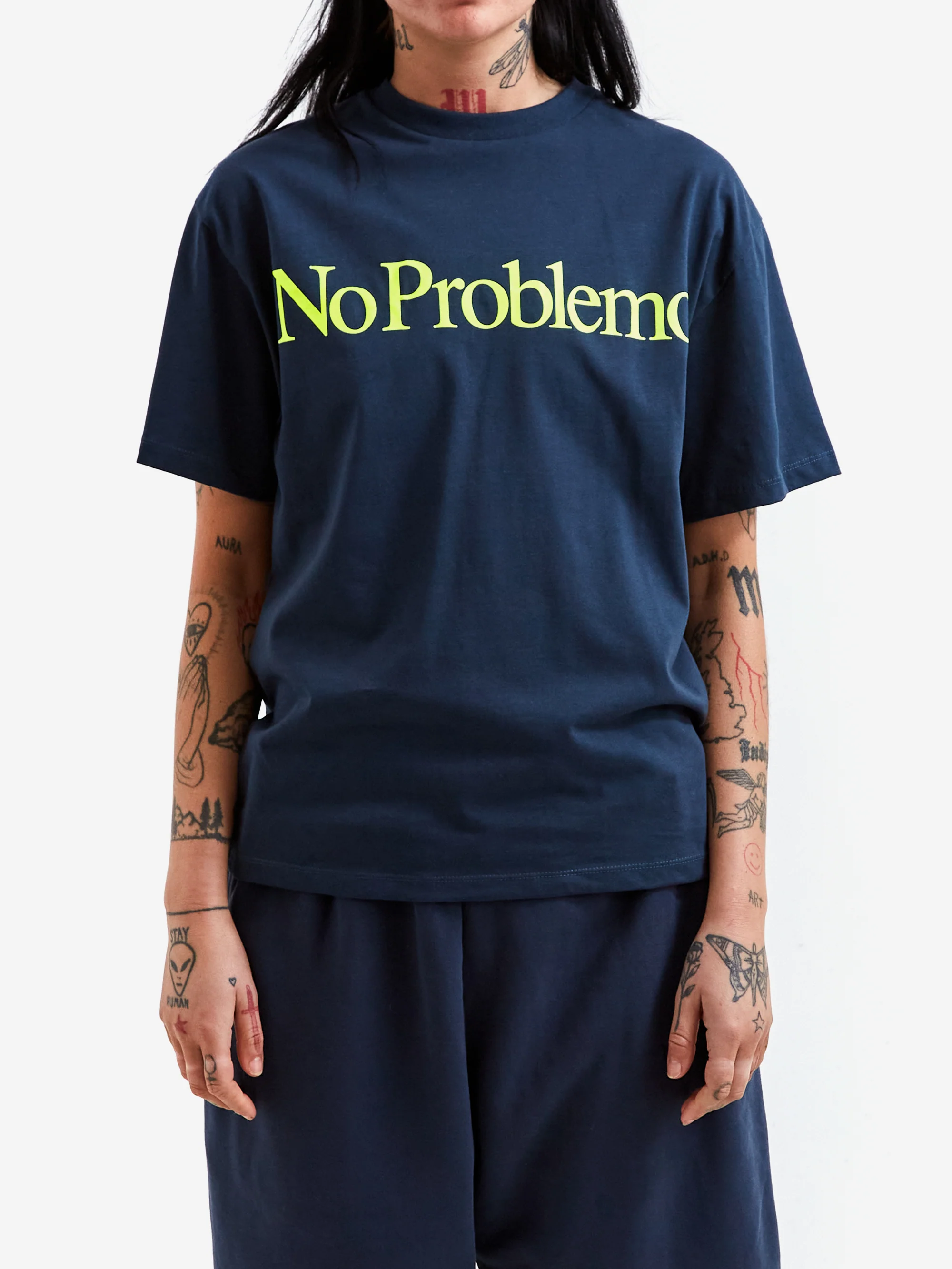 No Problemo Short Sleeve T Shirt W - Navy