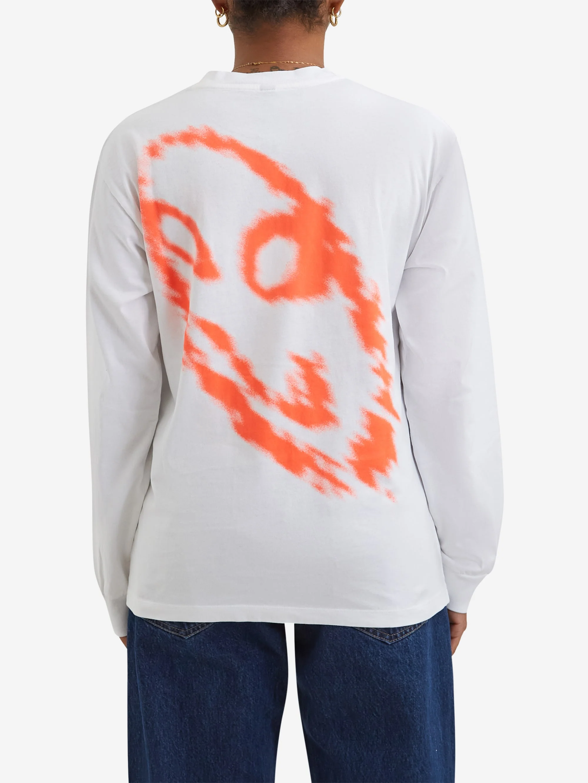 No Problemo Smile Away Longsleeve Tee W - White - Image 2