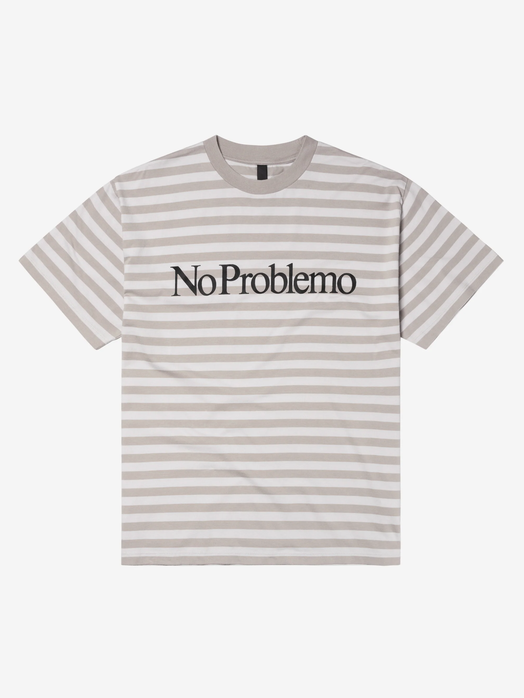 No Problemo Striped SS Tee - Grey